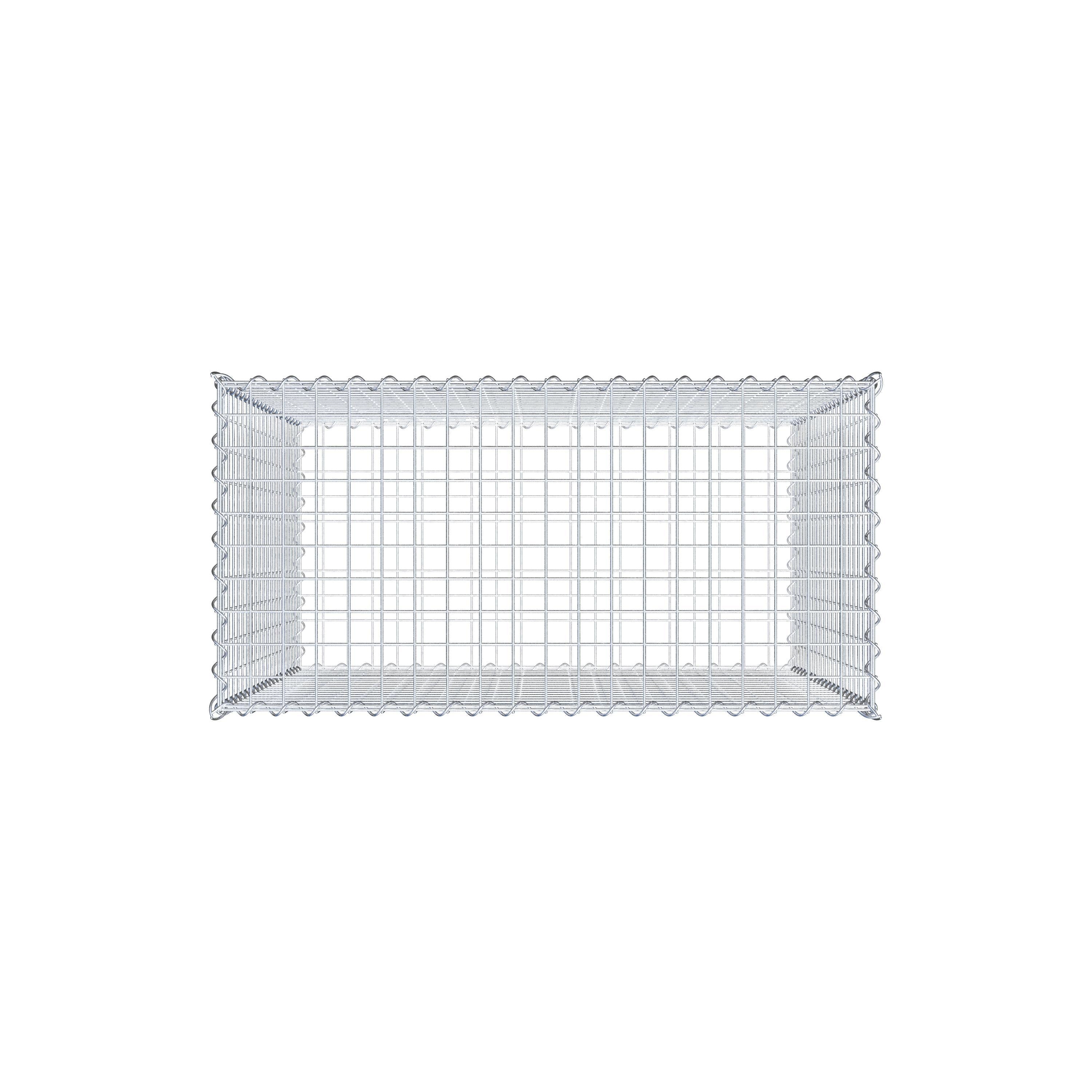Gabion 100 cm x 100 cm x 50 cm (L x H x D), maskstorlek 5 cm x 5 cm, spiral