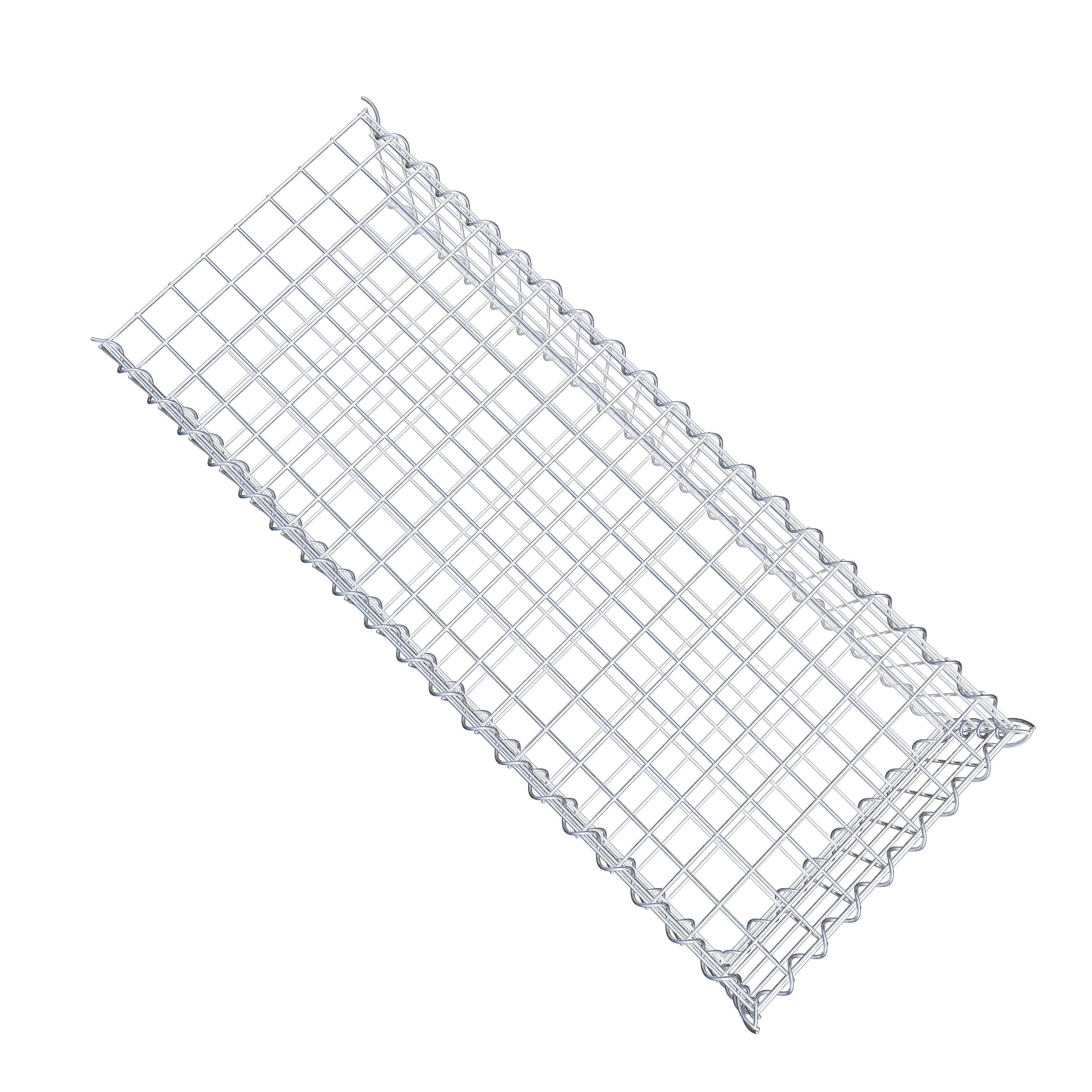 Extra gabion typ 2 100 cm x 20 cm x 40 cm (L x H x D), maskstorlek 5 cm x 5 cm, spiral