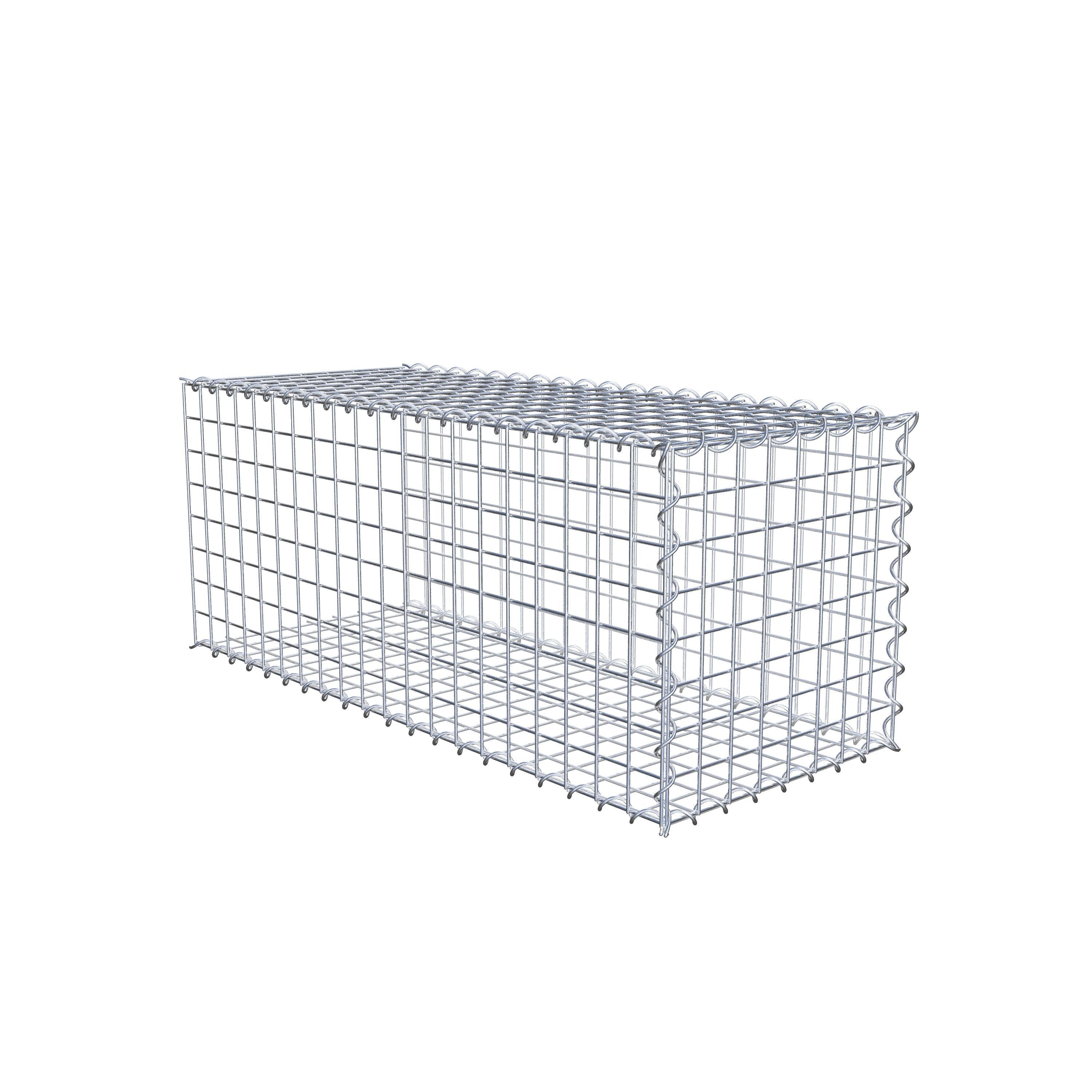 Påväxt gabion typ 2 100 cm x 40 cm x 40 cm (L x H x D), maskstorlek 5 cm x 5 cm, spiral