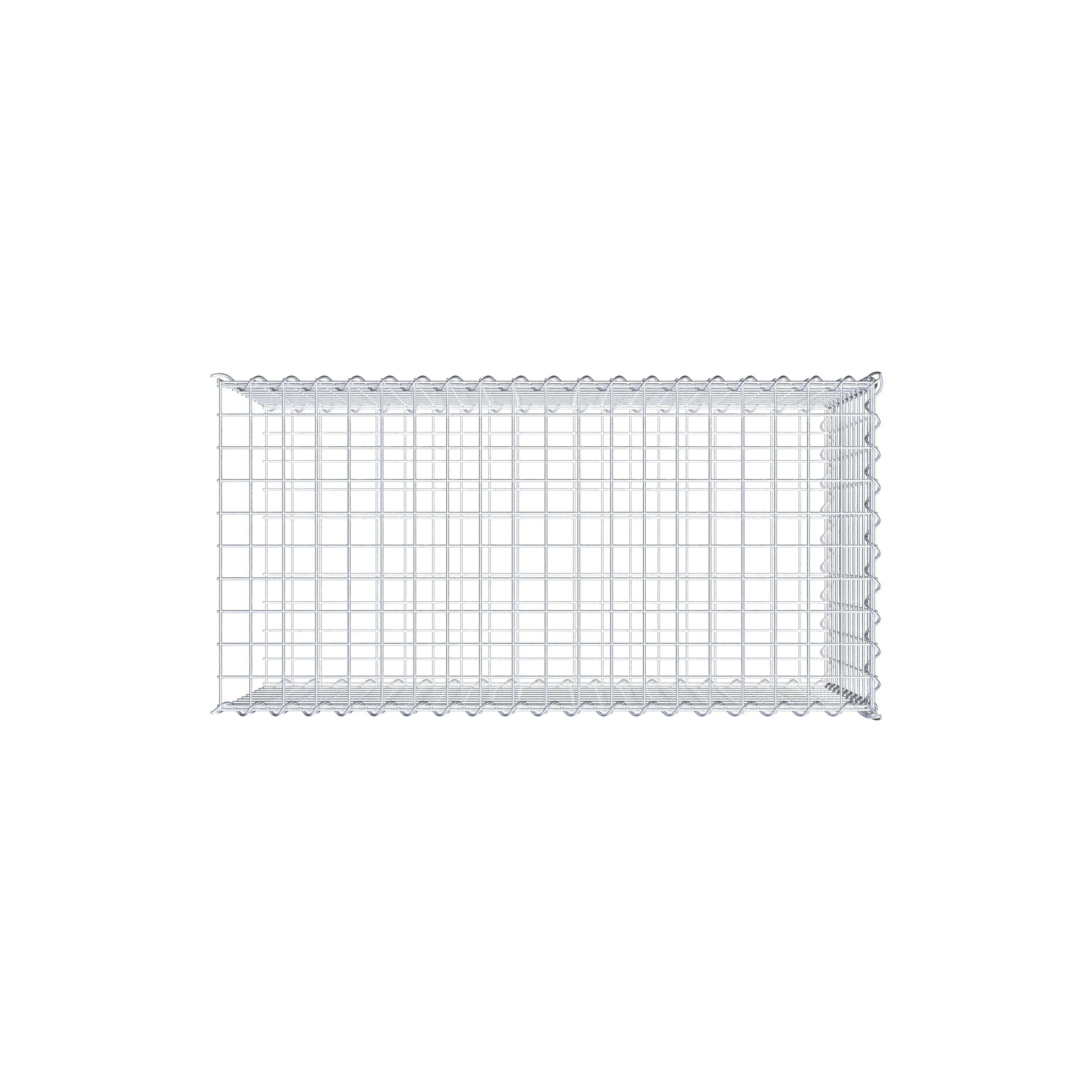 Anbaugabione Typ 2 100 cm x 50 cm x 50 cm (L x H x T), Maschenweite 5 cm x 5 cm, Spirale