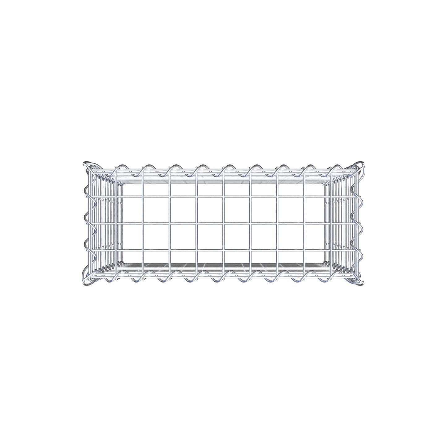 Add-on schanskorf type 3 50 cm x 50 cm x 20 cm (L x H x D), maaswijdte 5 cm x 5 cm, spiraalvormig