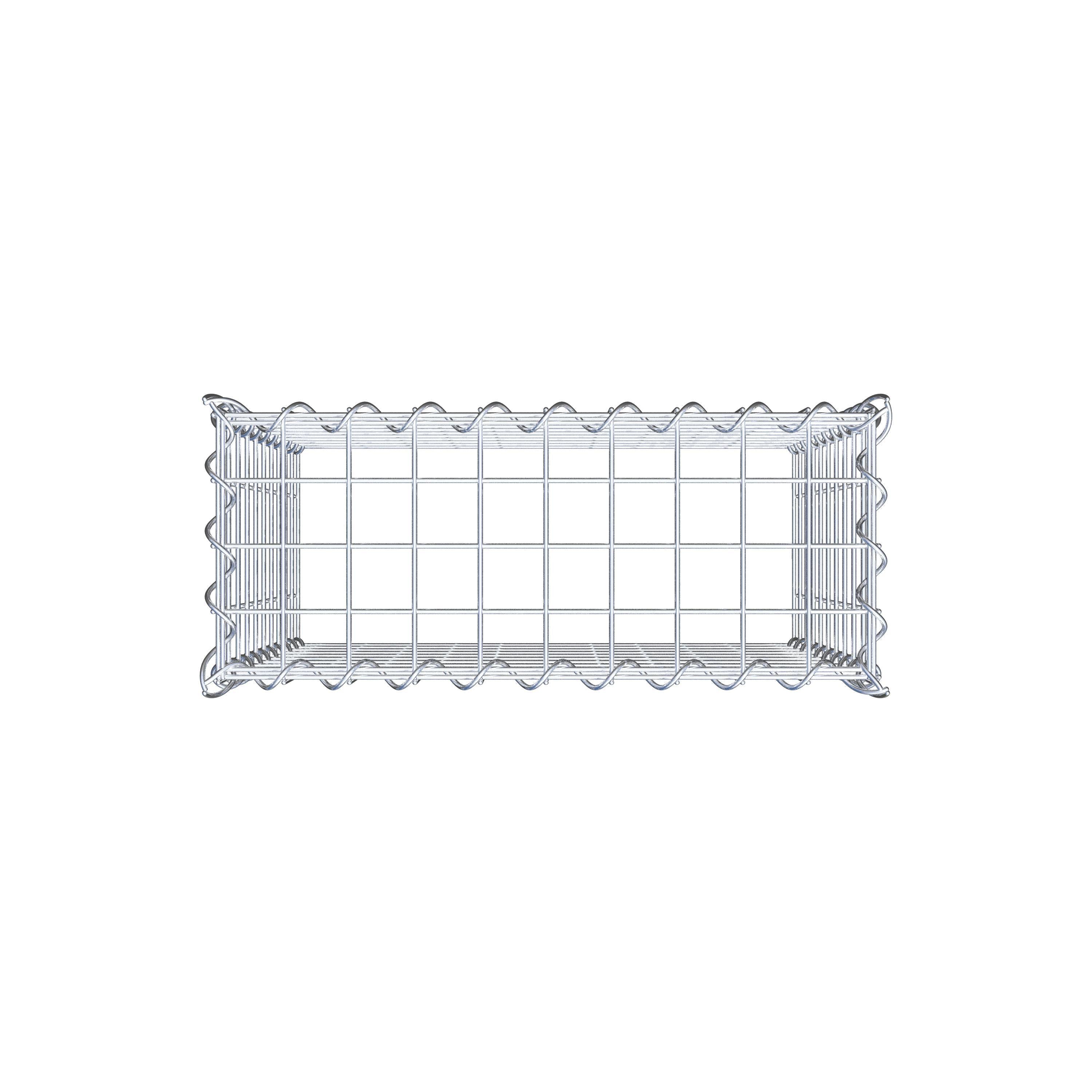 Extra gabion typ 3 50 cm x 50 cm x 20 cm (L x H x D), maskstorlek 5 cm x 5 cm, spiral