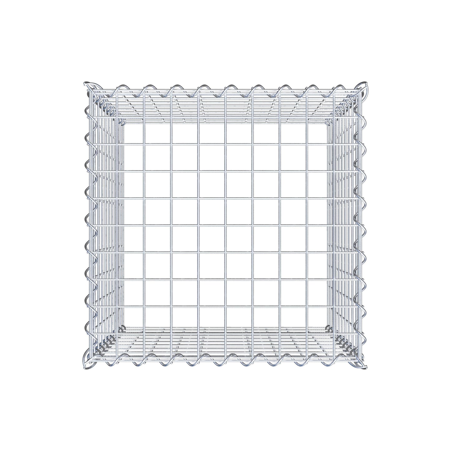 Gabion rapporté type 3 50 cm x 50 cm x 50 cm (L x H x P), mailles 5 cm x 5 cm, spirale