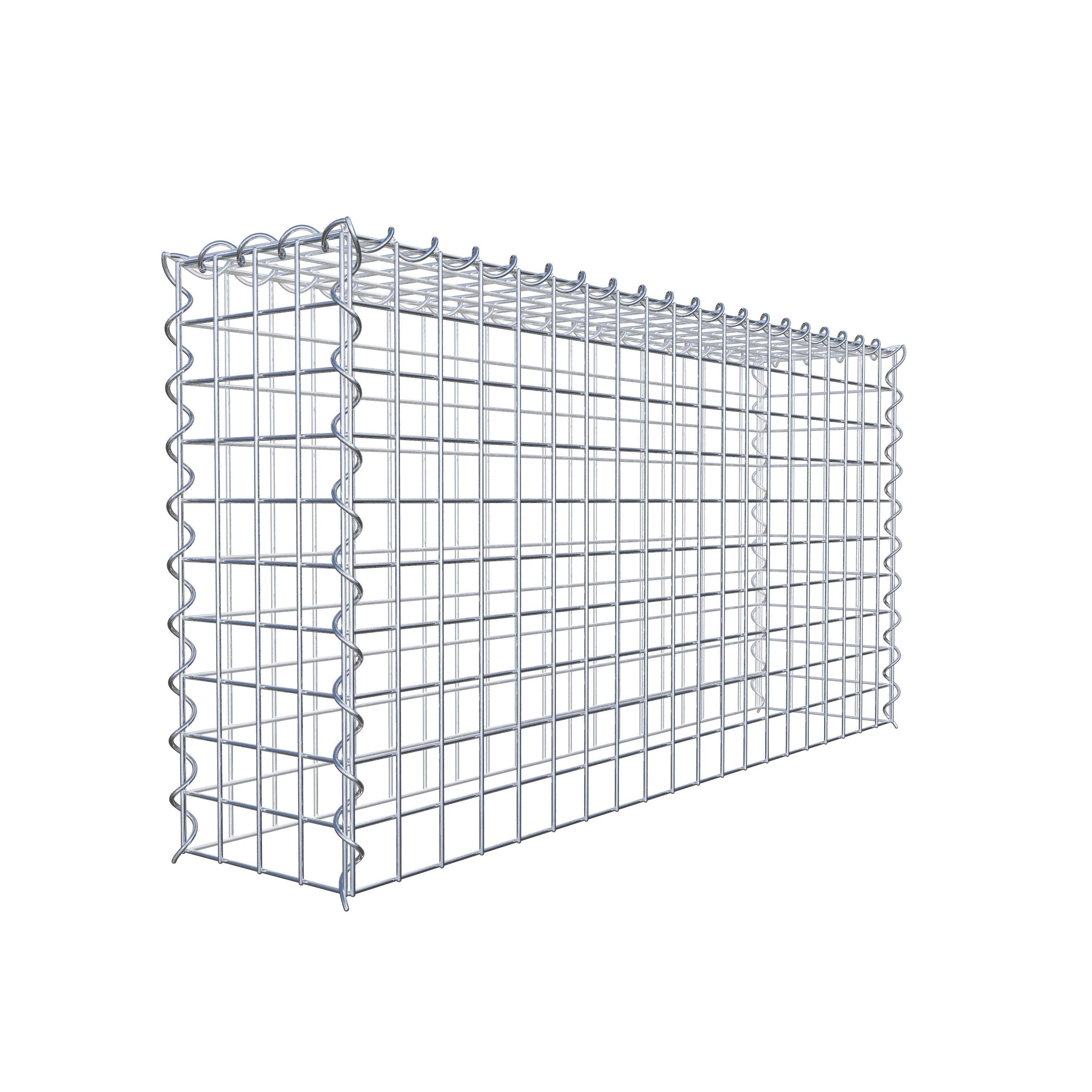 Extra gabion typ 3 100 cm x 50 cm x 20 cm (L x H x D), maskstorlek 5 cm x 5 cm, spiral