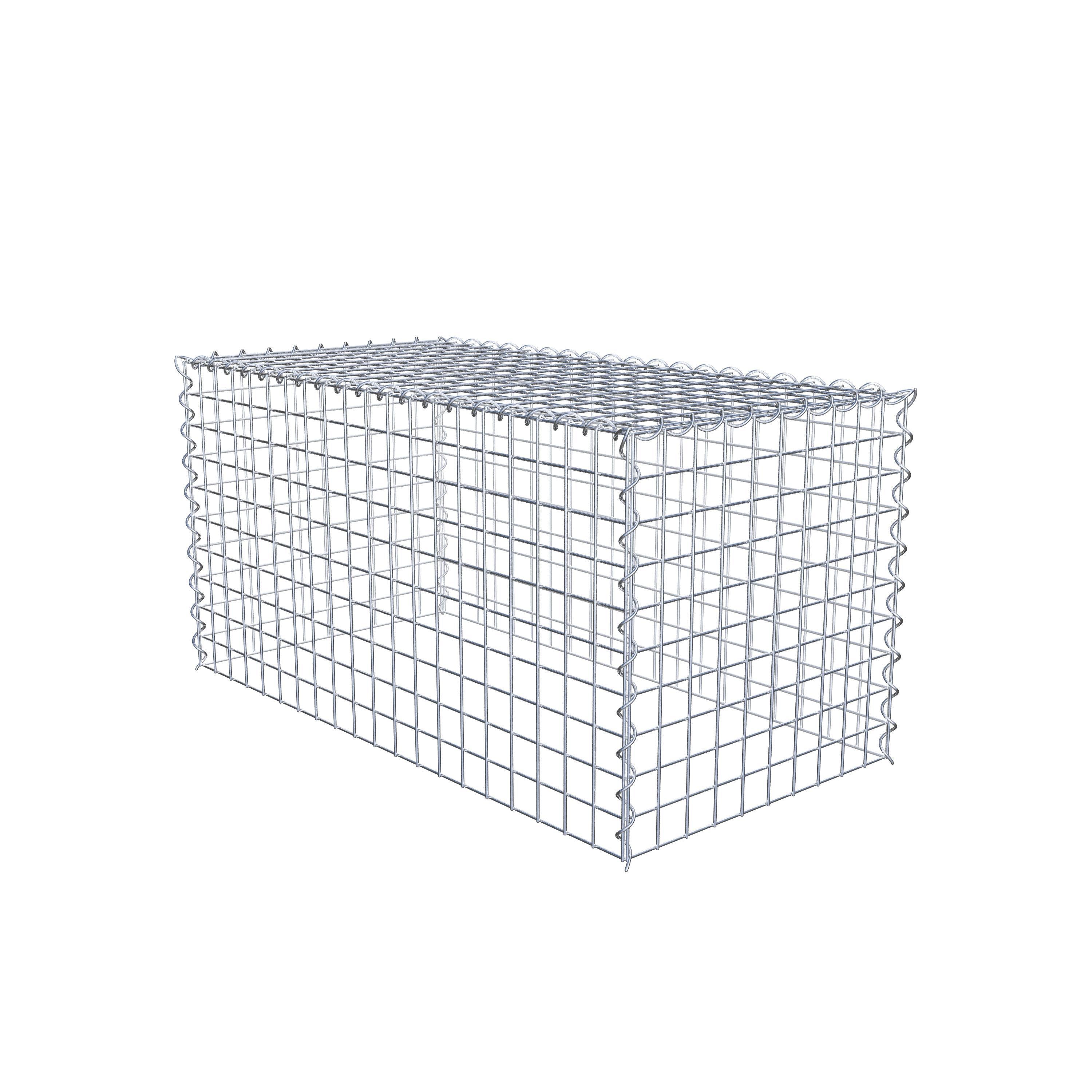 Påväxt gabion typ 3 100 cm x 50 cm x 50 cm (L x H x D), maskstorlek 5 cm x 5 cm, spiral