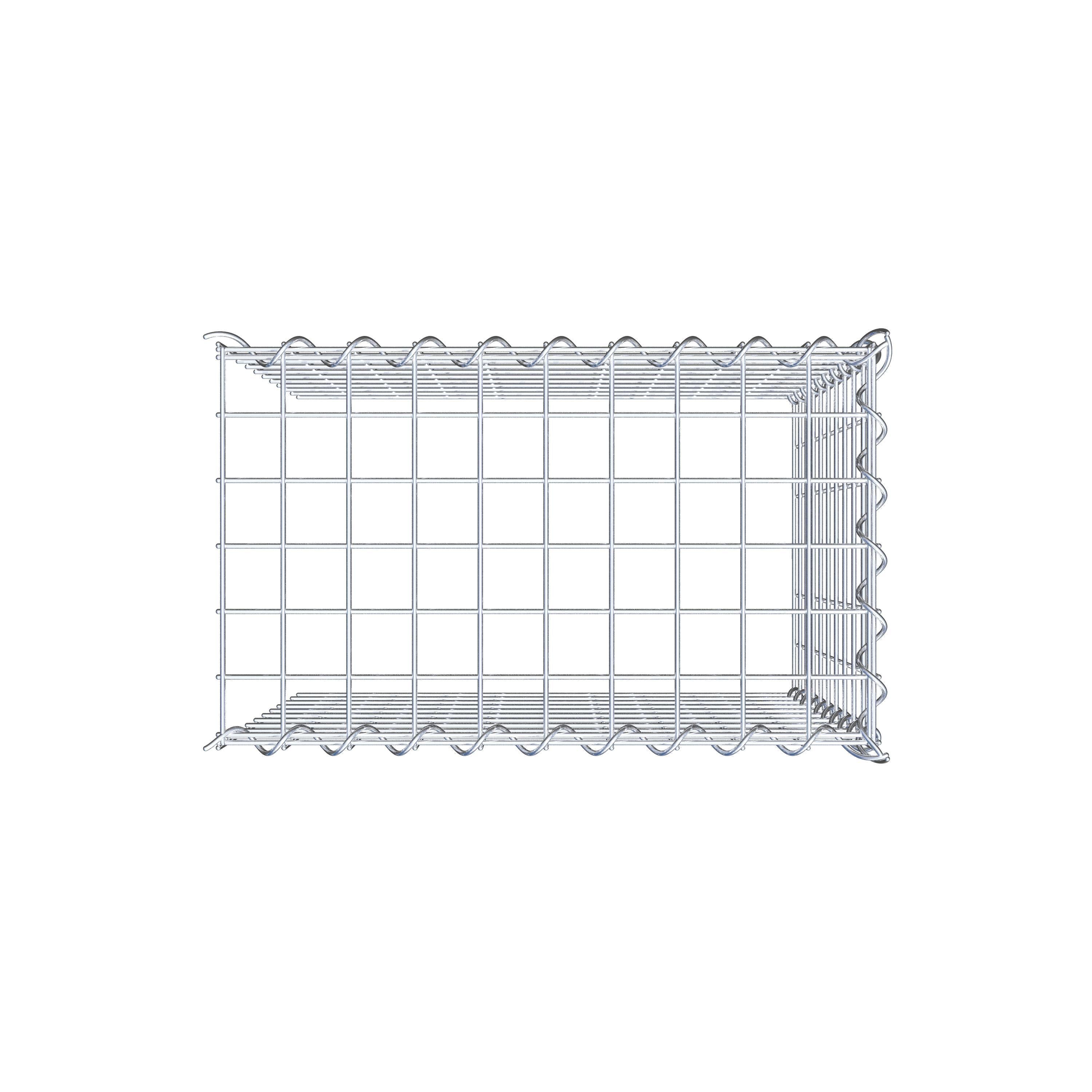 Extra gabion typ 4 50 cm x 50 cm x 30 cm (L x H x D), maskstorlek 5 cm x 5 cm, spiral