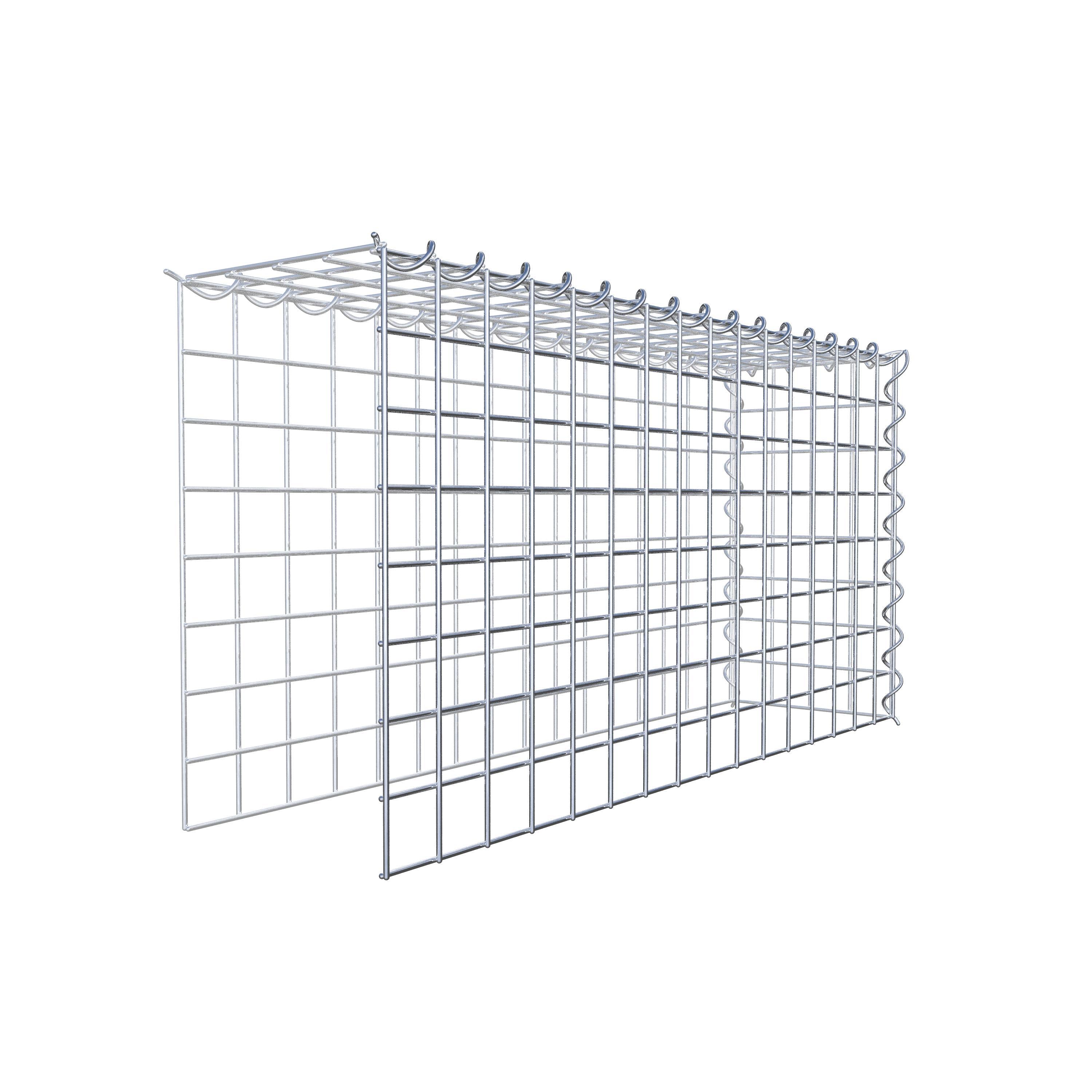 Extra gabion typ 4 80 cm x 40 cm x 20 cm (L x H x D), maskstorlek 5 cm x 5 cm, spiral