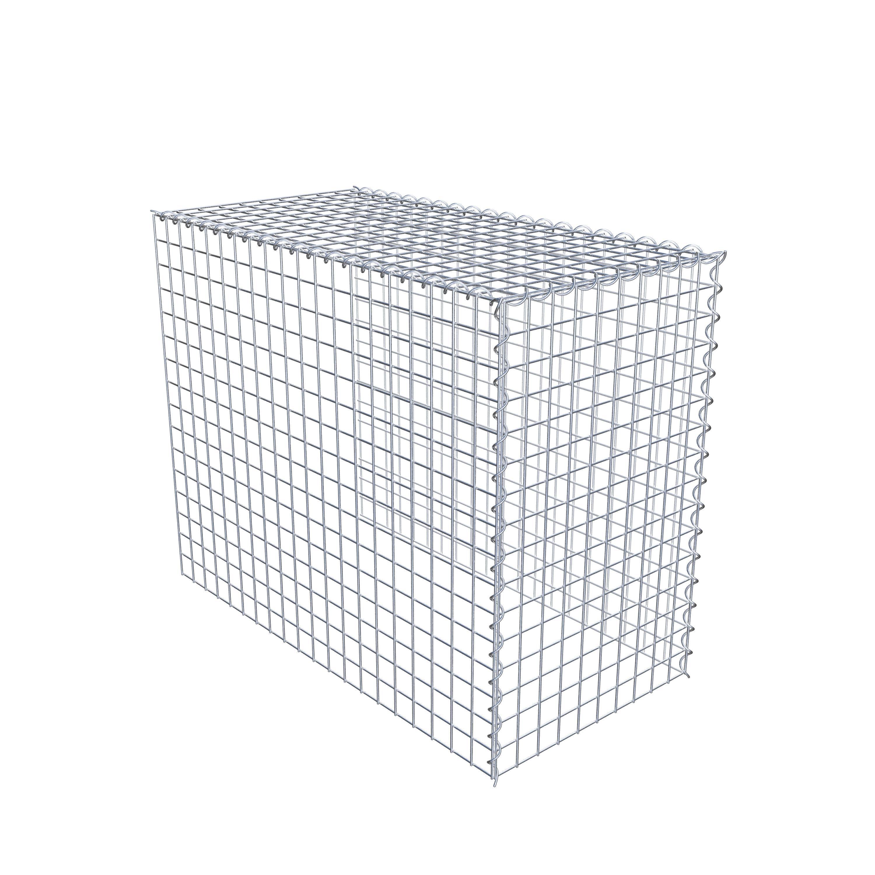 Gabion rapporté type 4 100 cm x 80 cm x 50 cm (L x H x P), mailles 5 cm x 5 cm, spirale