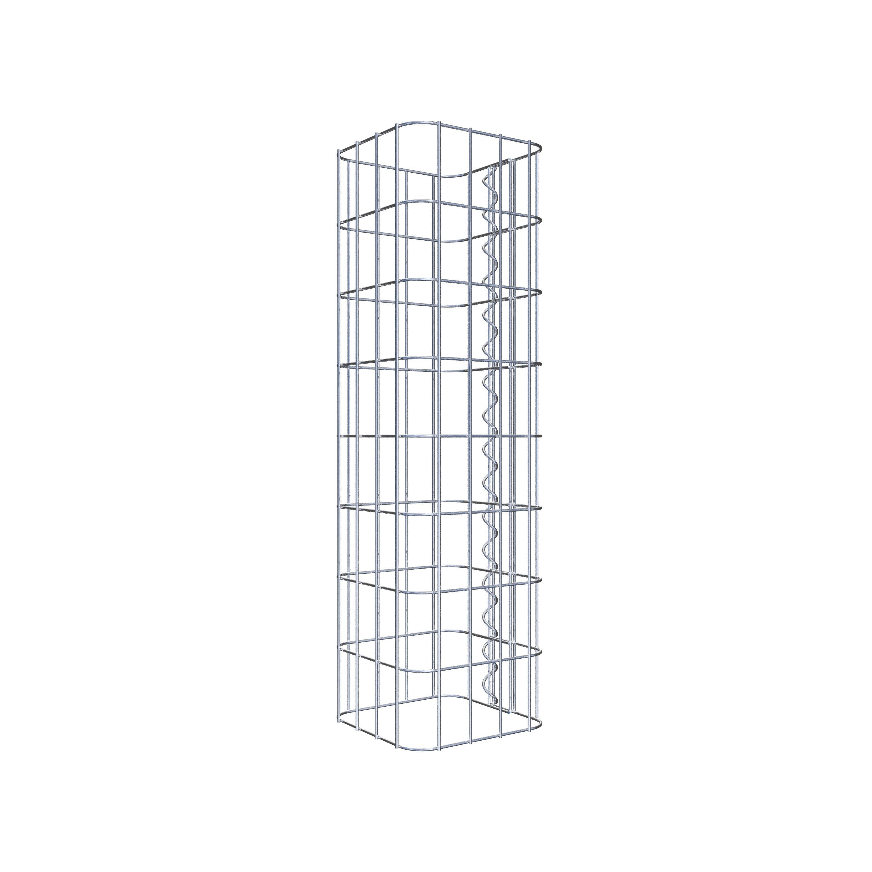 Gabion column square 22 cm x 22 cm, 80 cm height, MW 5 cm x 10 cm
