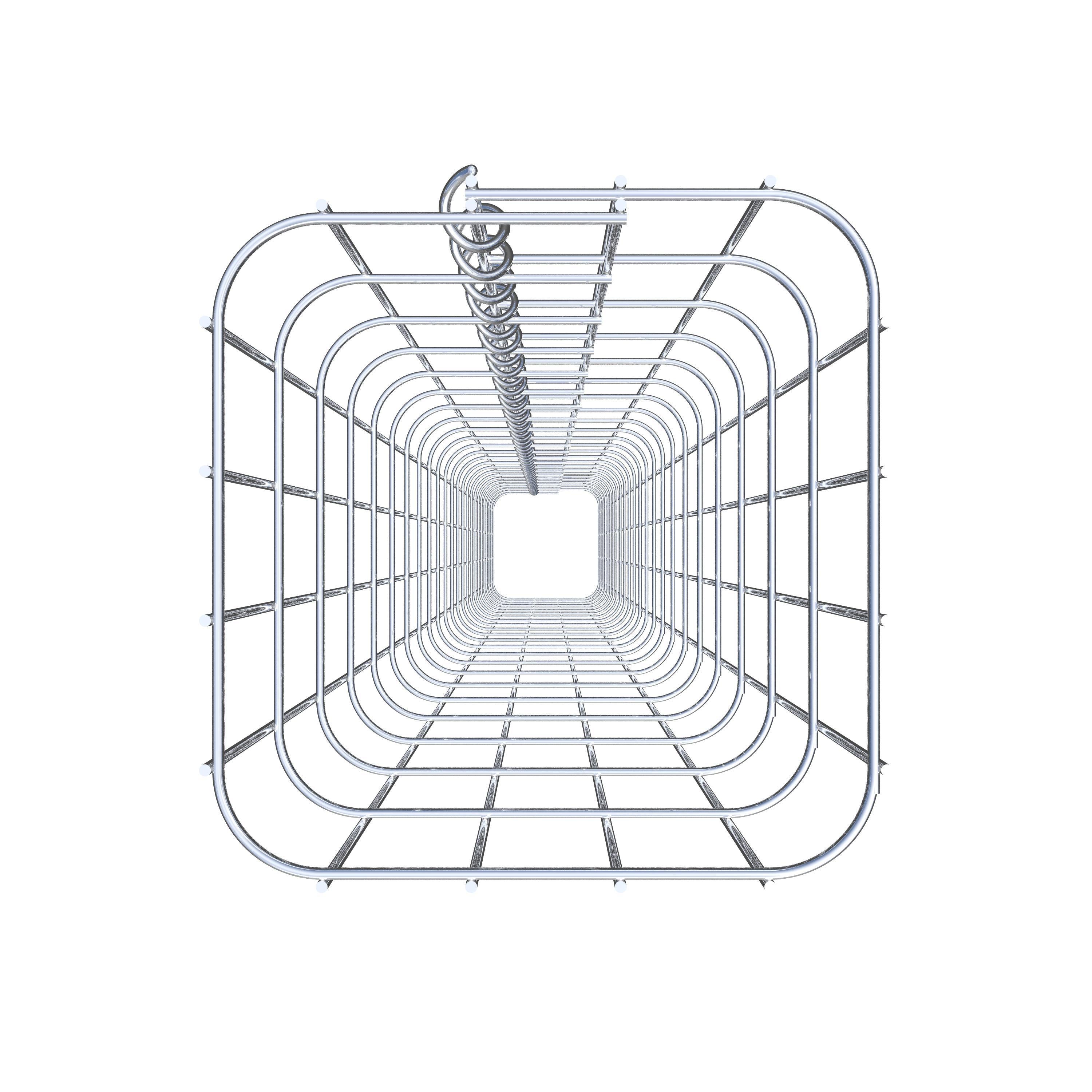 Gabionensäule eckig 22 cm x 22 cm, 230 cm Höhe, MW 5 cm x 10 cm