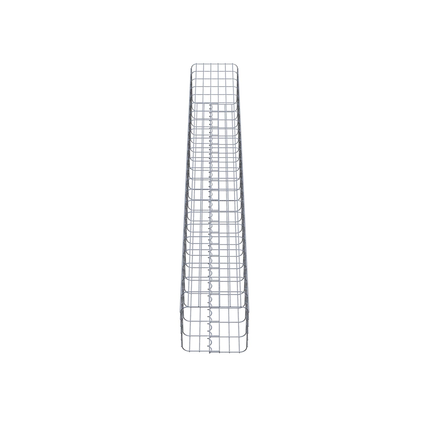 Colonne de gabion carrée 32 cm x 32 cm, 230 cm de hauteur, MW 5 cm x 10 cm