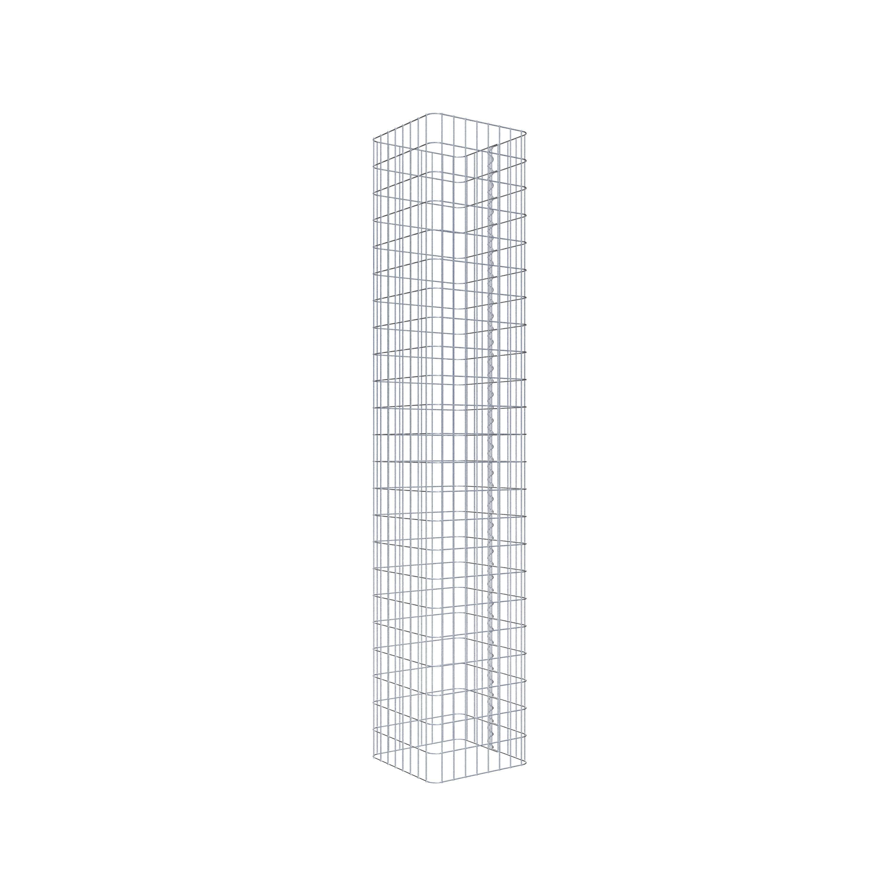 Gabion column square 42 cm x 42 cm, 230 cm high, MW 5 cm x 10 cm
