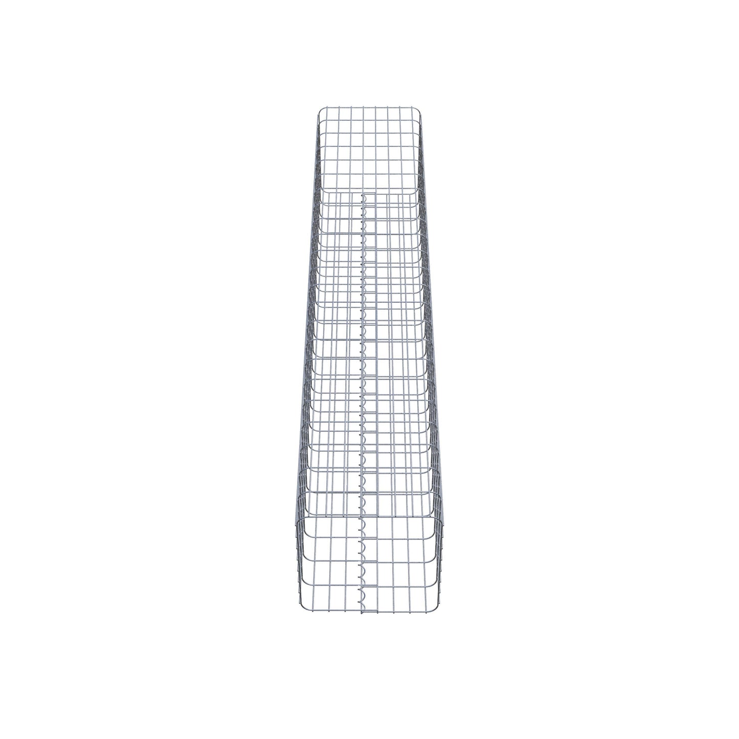 Colonne de gabion carrée 42 cm x 42 cm, 230 cm de hauteur, MW 5 cm x 10 cm