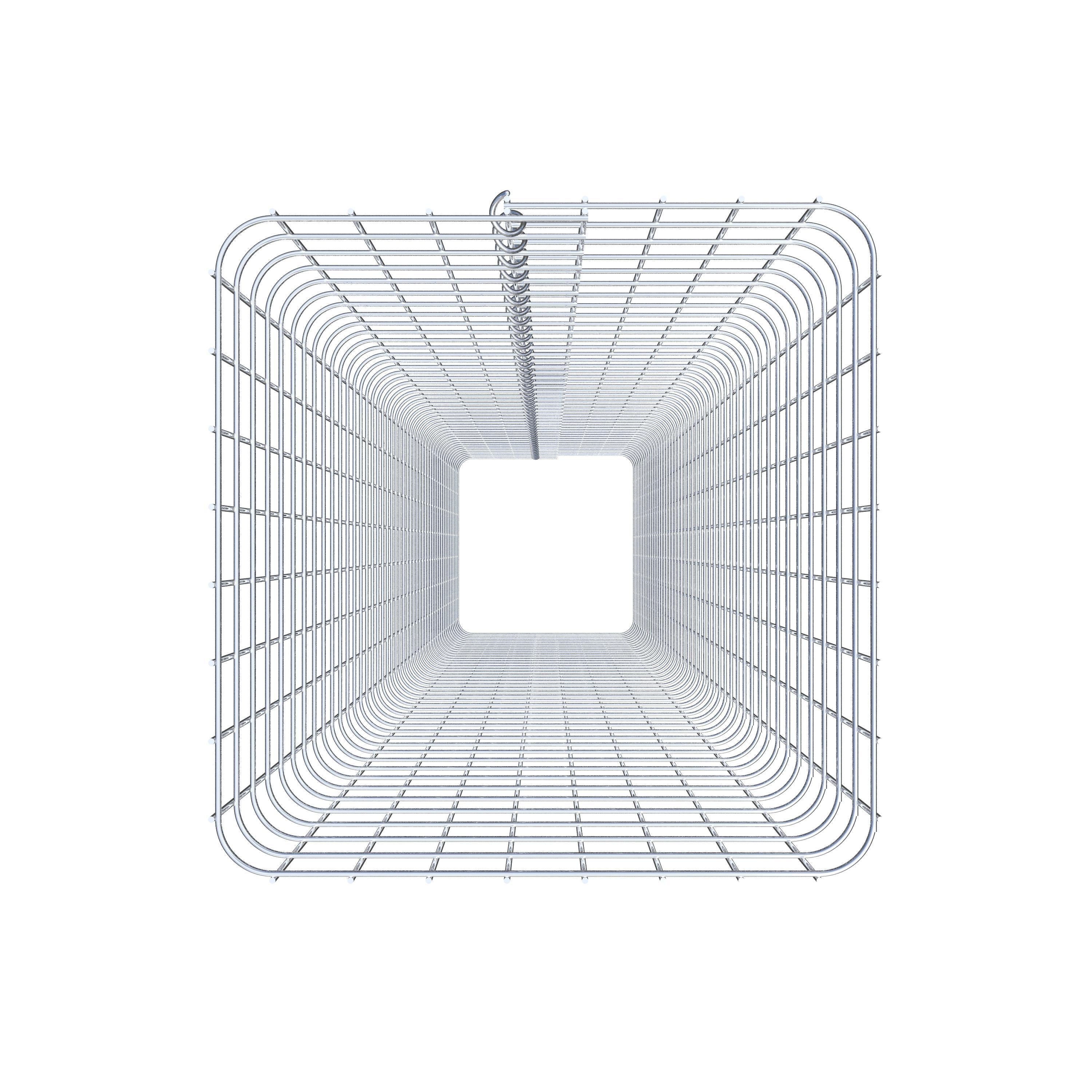 Columna de gaviones angular 42 cm x 42 cm, 230 cm de altura, MW 5 cm x 5 cm