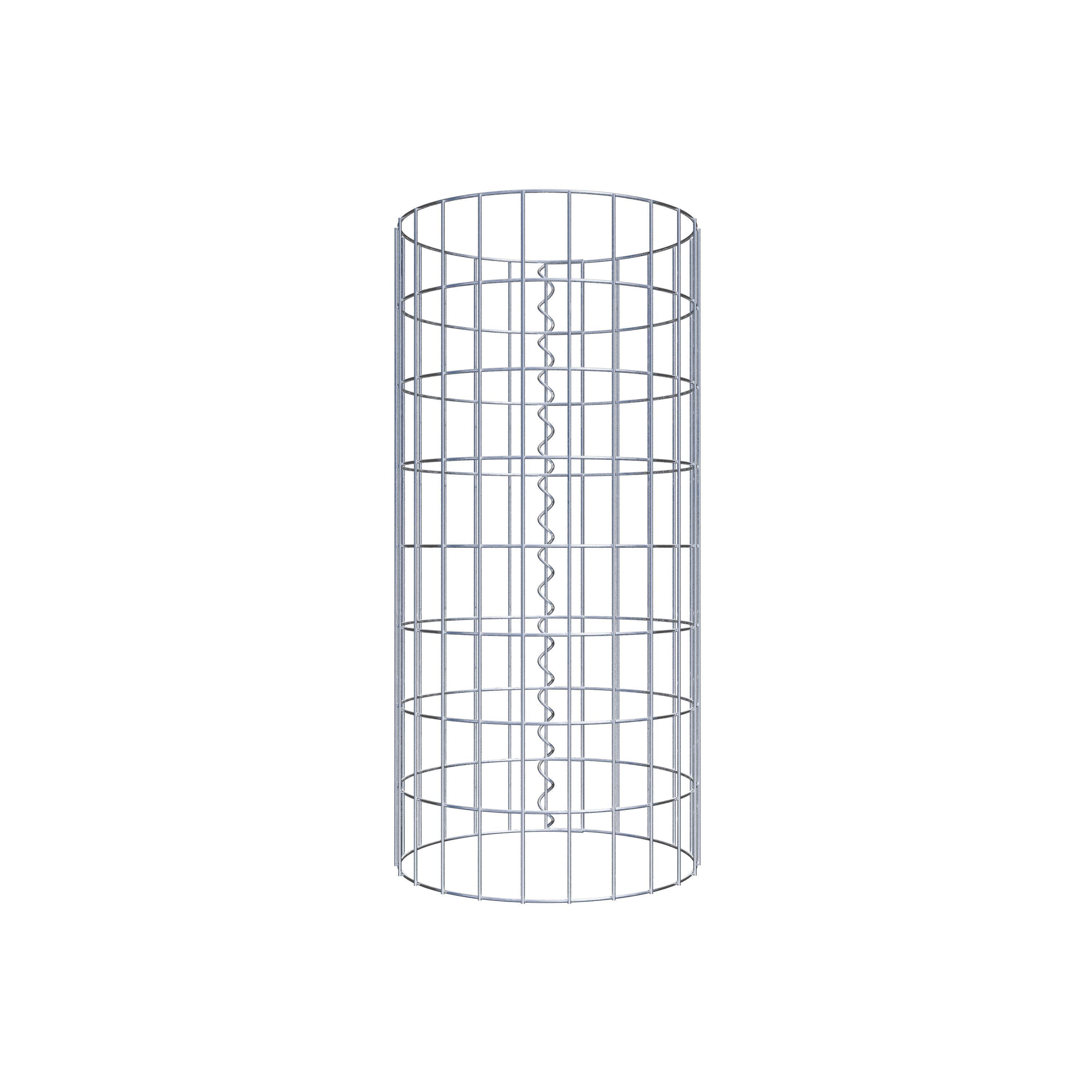 Gabionensäule rund 37 cm Durchmesser, 80 cm Höhe, Maschenweite 5 cm x 10 cm