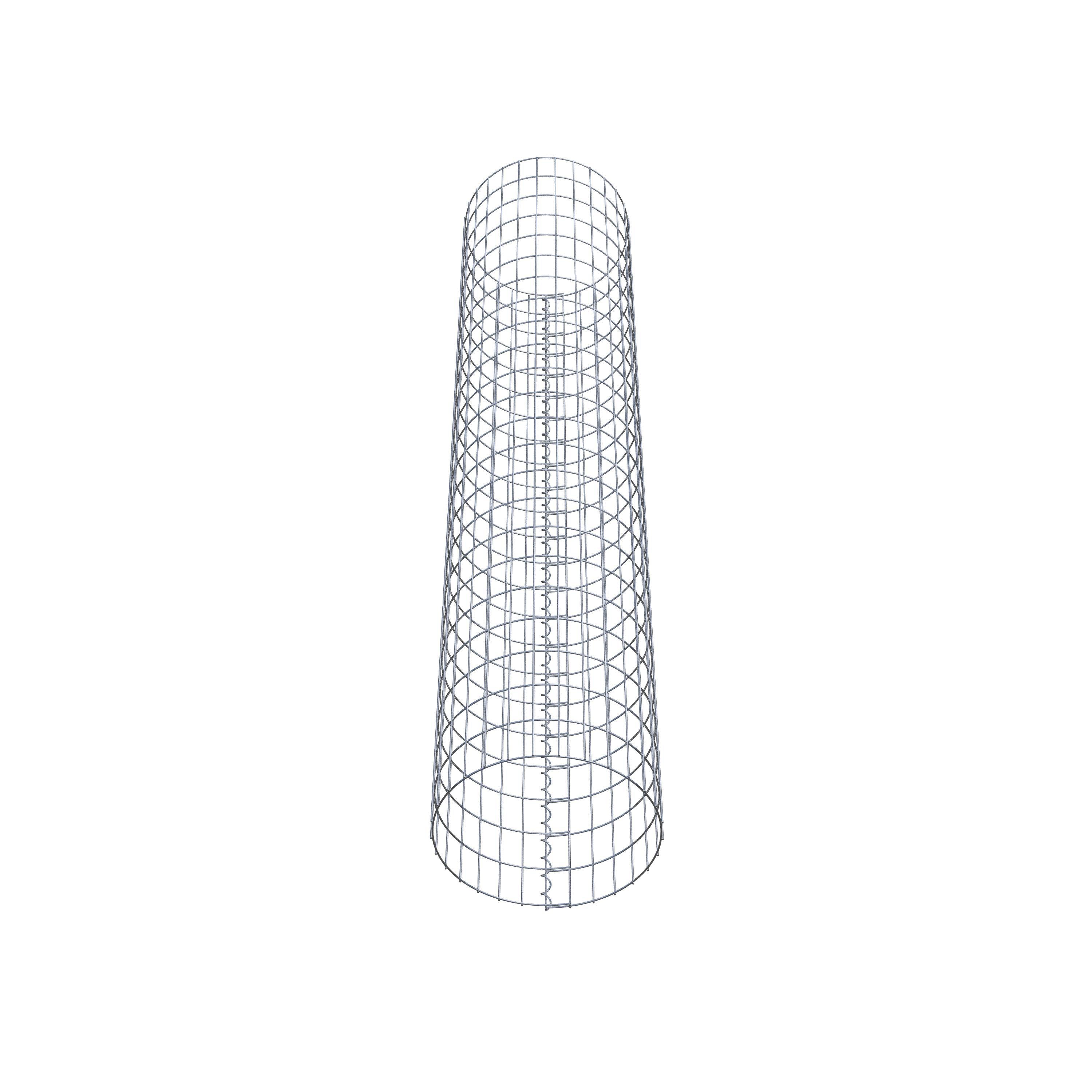 Gabionpelare rund 47 cm diameter, 230 cm höjd, maskstorlek 5 cm x 10 cm