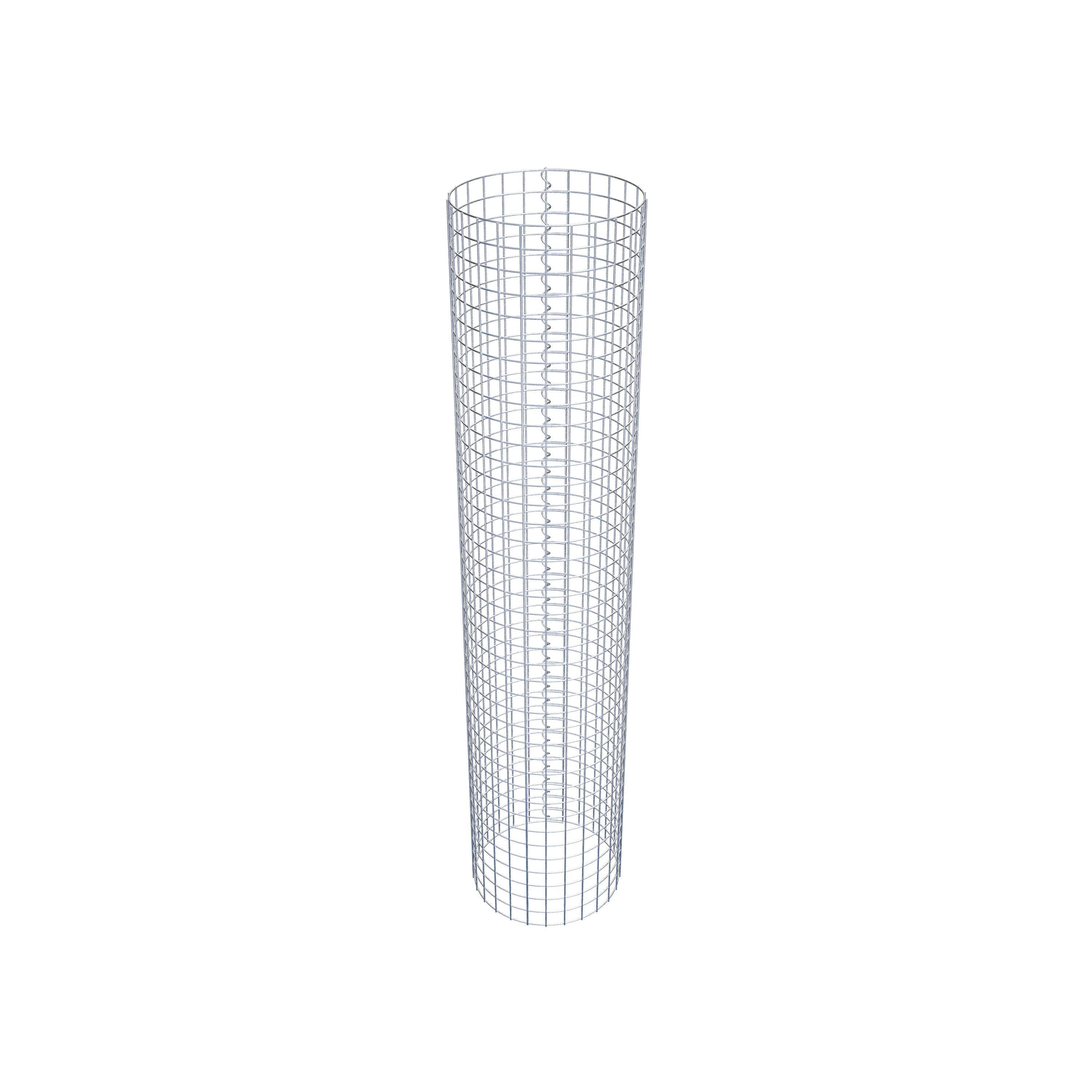 Colonne de gabion ronde 42 cm de diamètre, 200 cm de hauteur, maille 5 cm x 5 cm