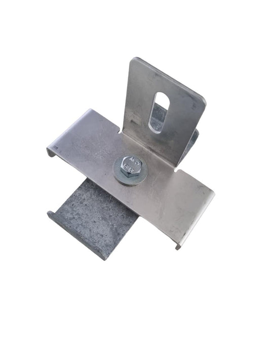 Klem met hekbeugel Maaswijdte 10 x 10 cm, gegalvaniseerd