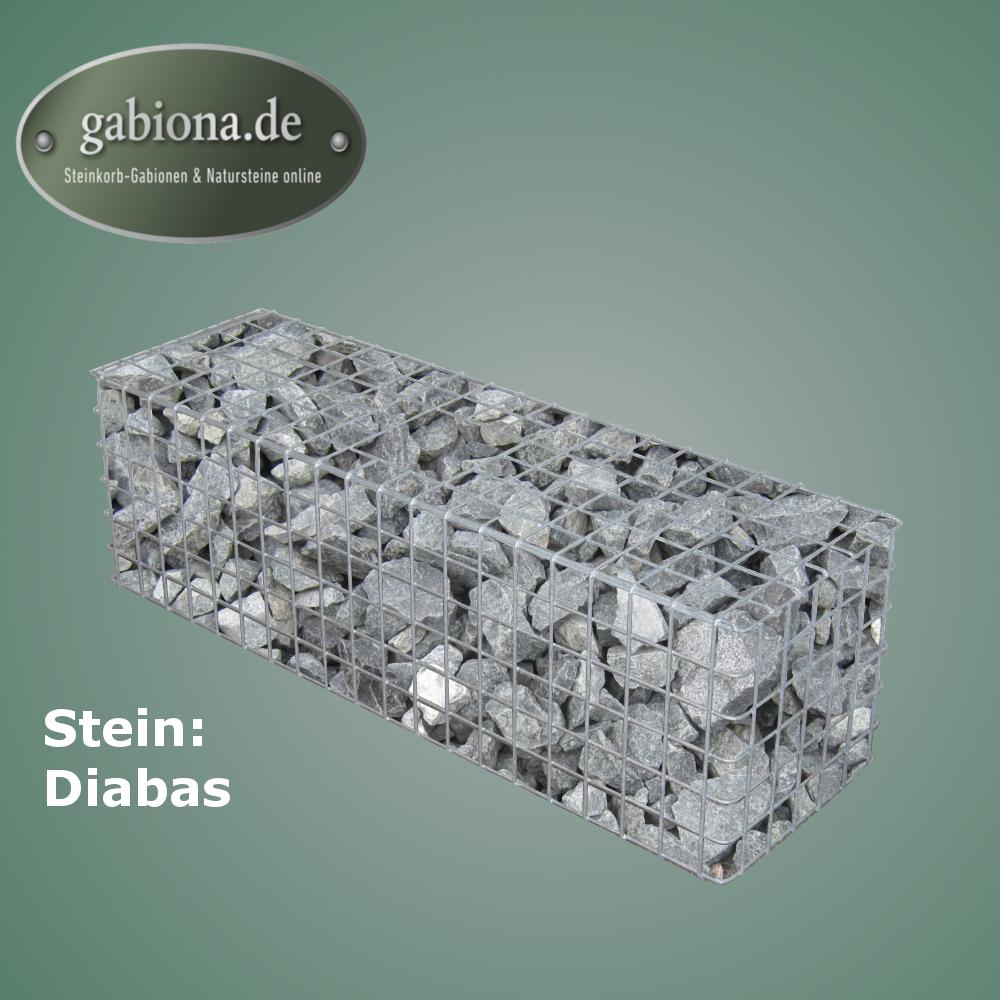 Thermisch verzinkte schanskorf 102 cm x 32 cm x 32 cm, maaswijdte 5 cm x 5 cm, volledig gelast