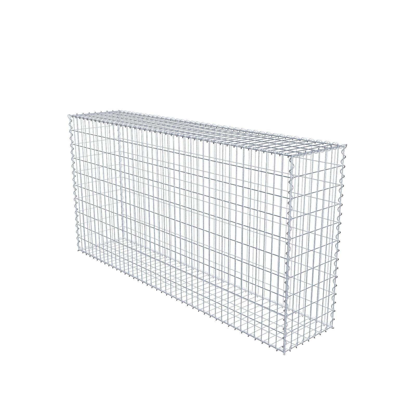 Gabion 200 cm x 100 cm x 40 cm (L x H x P), mailles 5 cm x 10 cm, spirale
