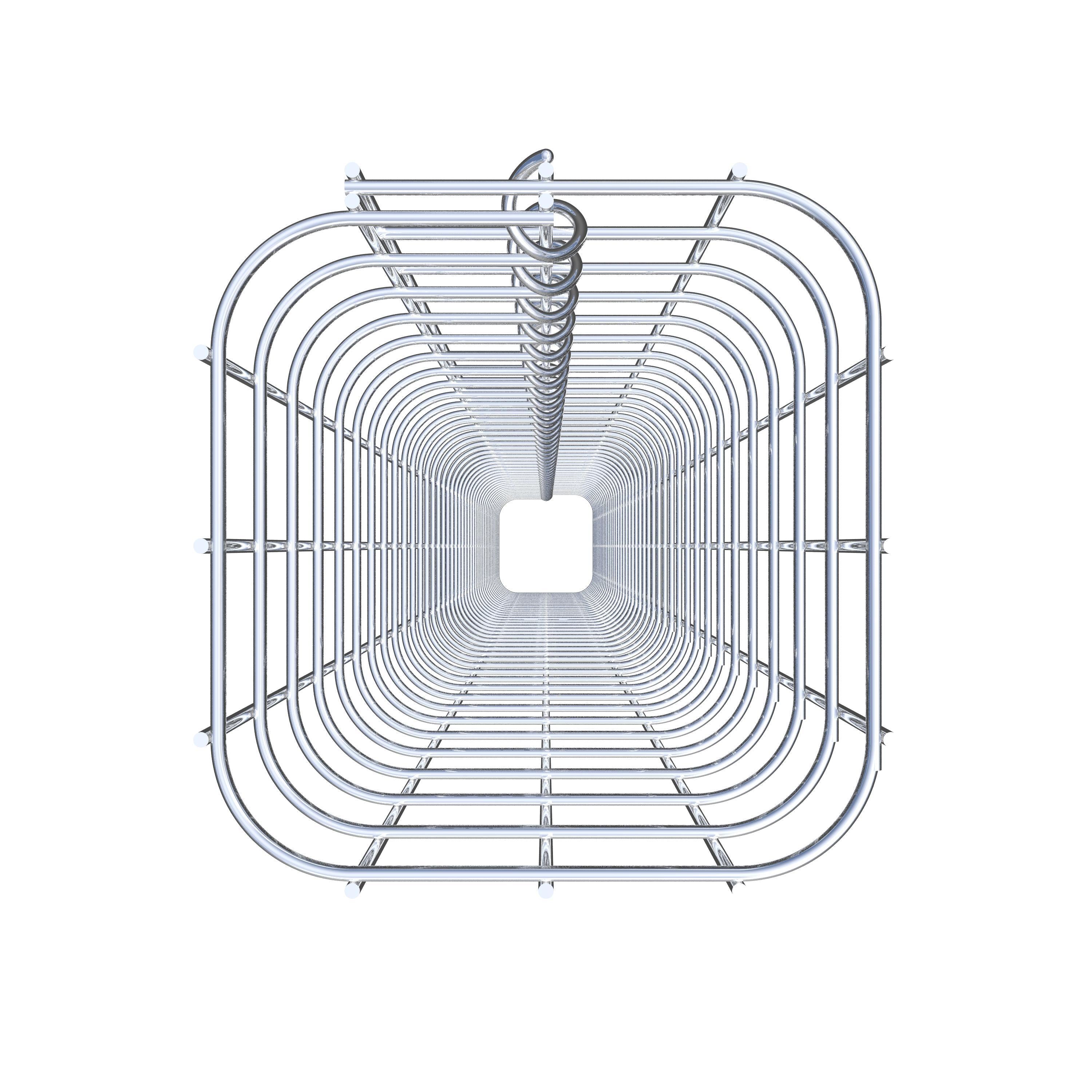 Coluna de gabião quadrada galvanizada a quente, 17 cm x 17 cm, 200 cm de altura, malha 5 cm x 5 cm