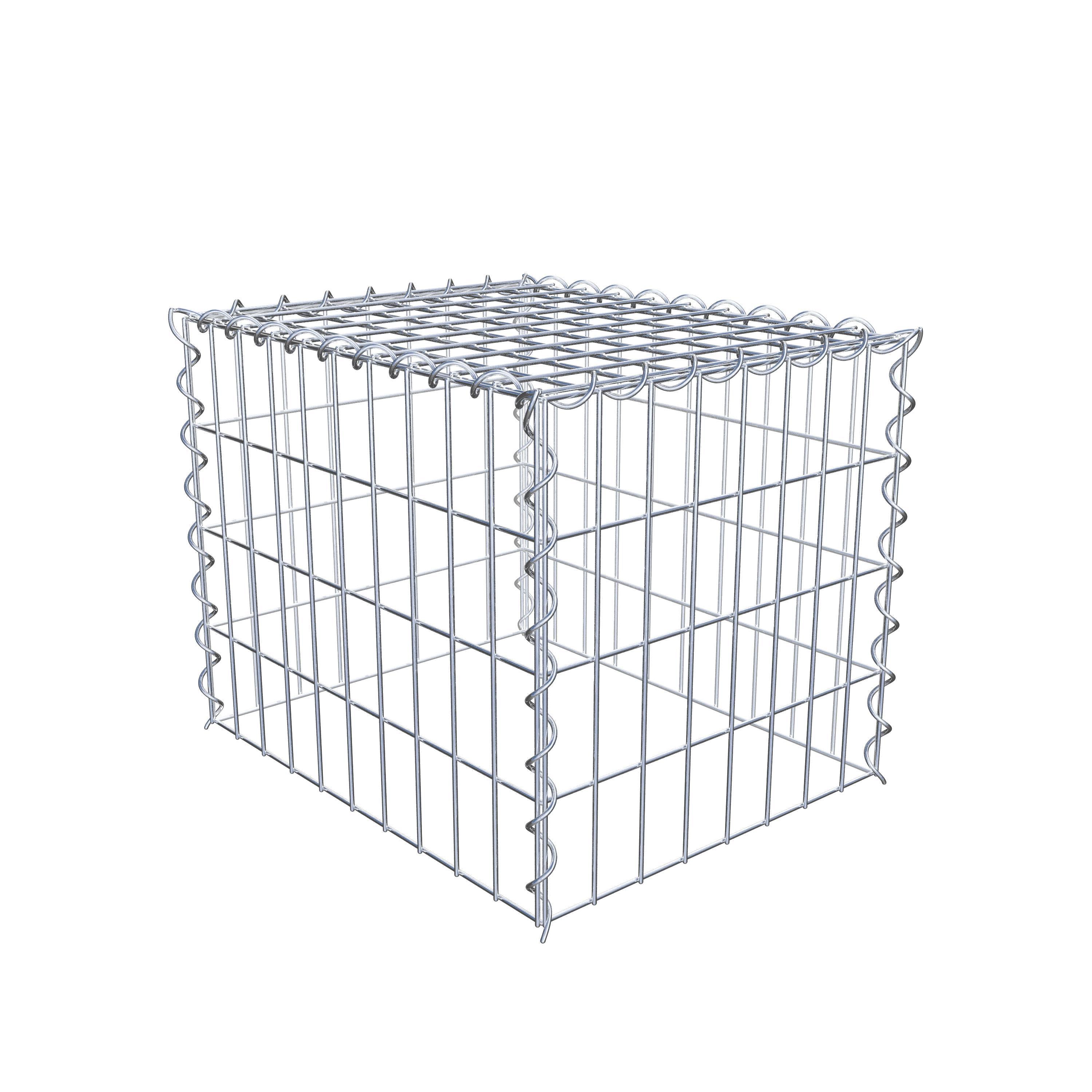Extra gabion typ 3 50 cm x 40 cm x 40 cm (L x H x D), maskstorlek 5 cm x 10 cm, spiral