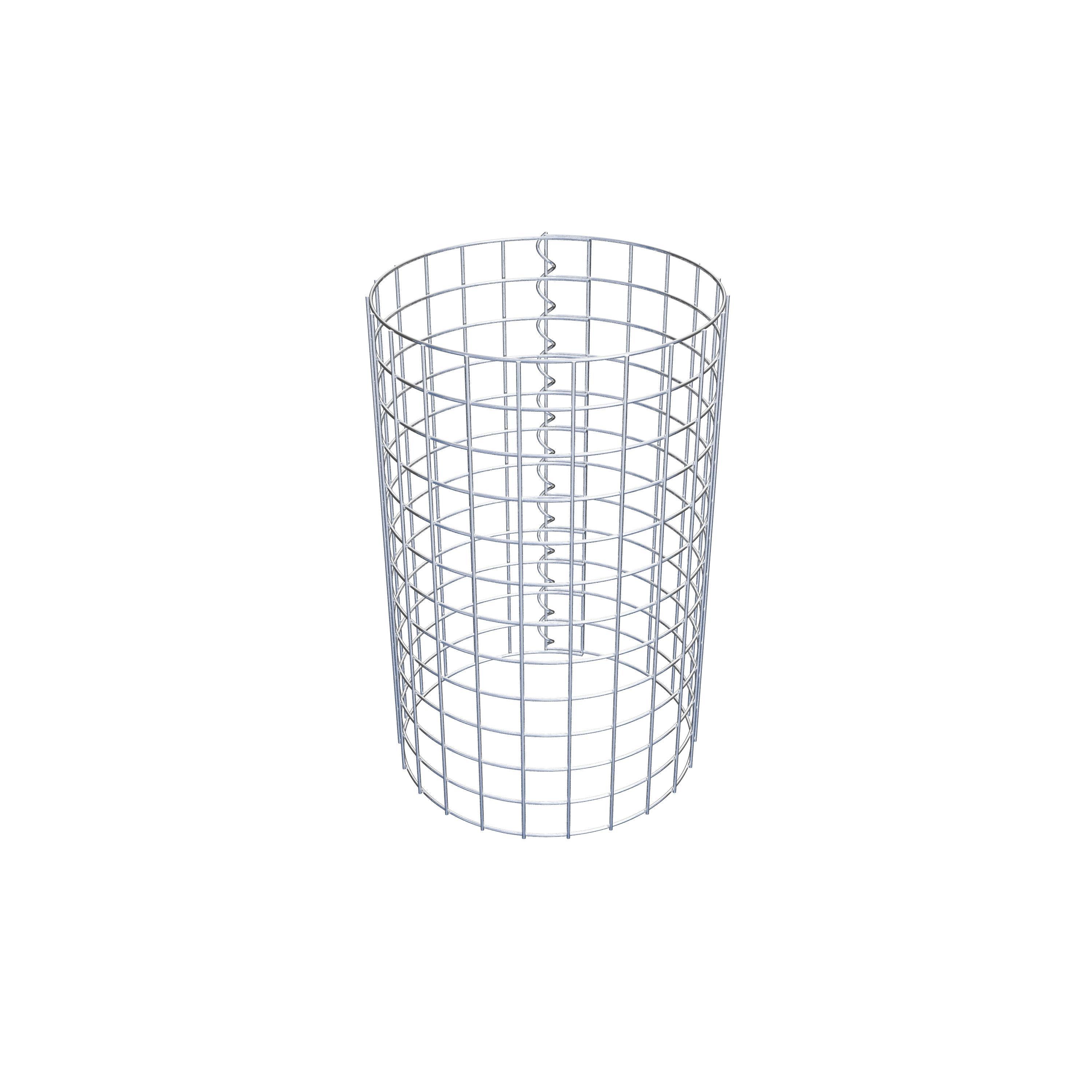 Coluna de gabião diâmetro 37 cm MW 5 x 5 cm redondo