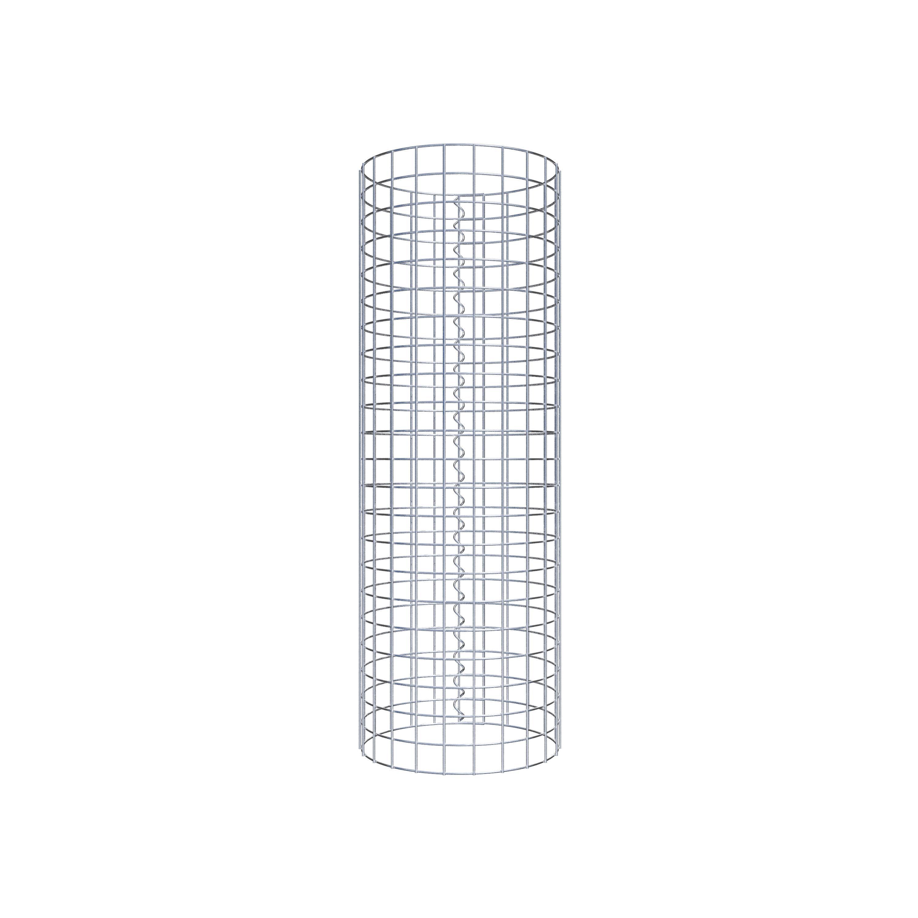 Coluna de gabião diâmetro 37 cm MW 5 x 5 cm redondo