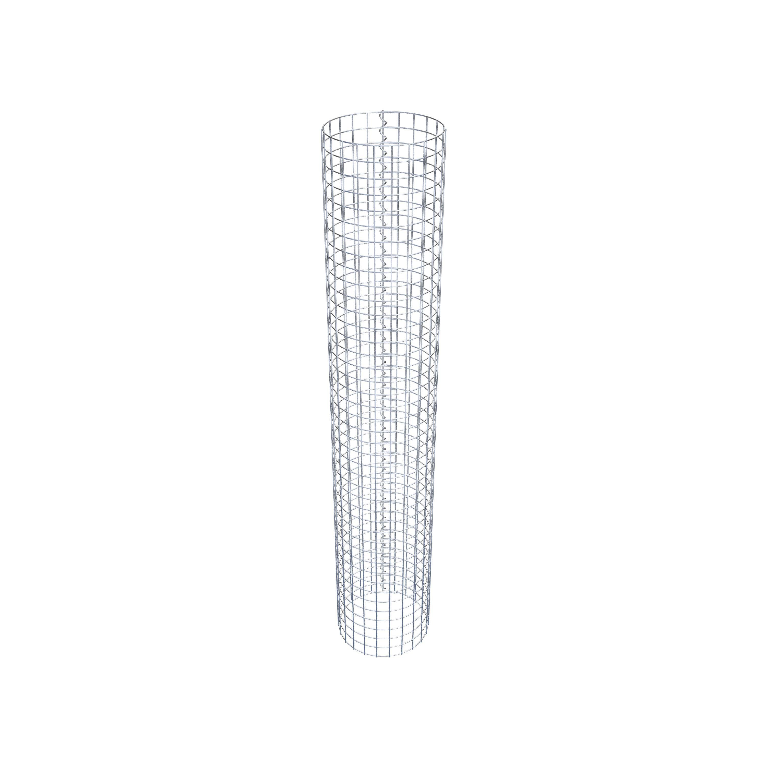 Coluna de gabião diâmetro 37 cm MW 5 x 5 cm redondo