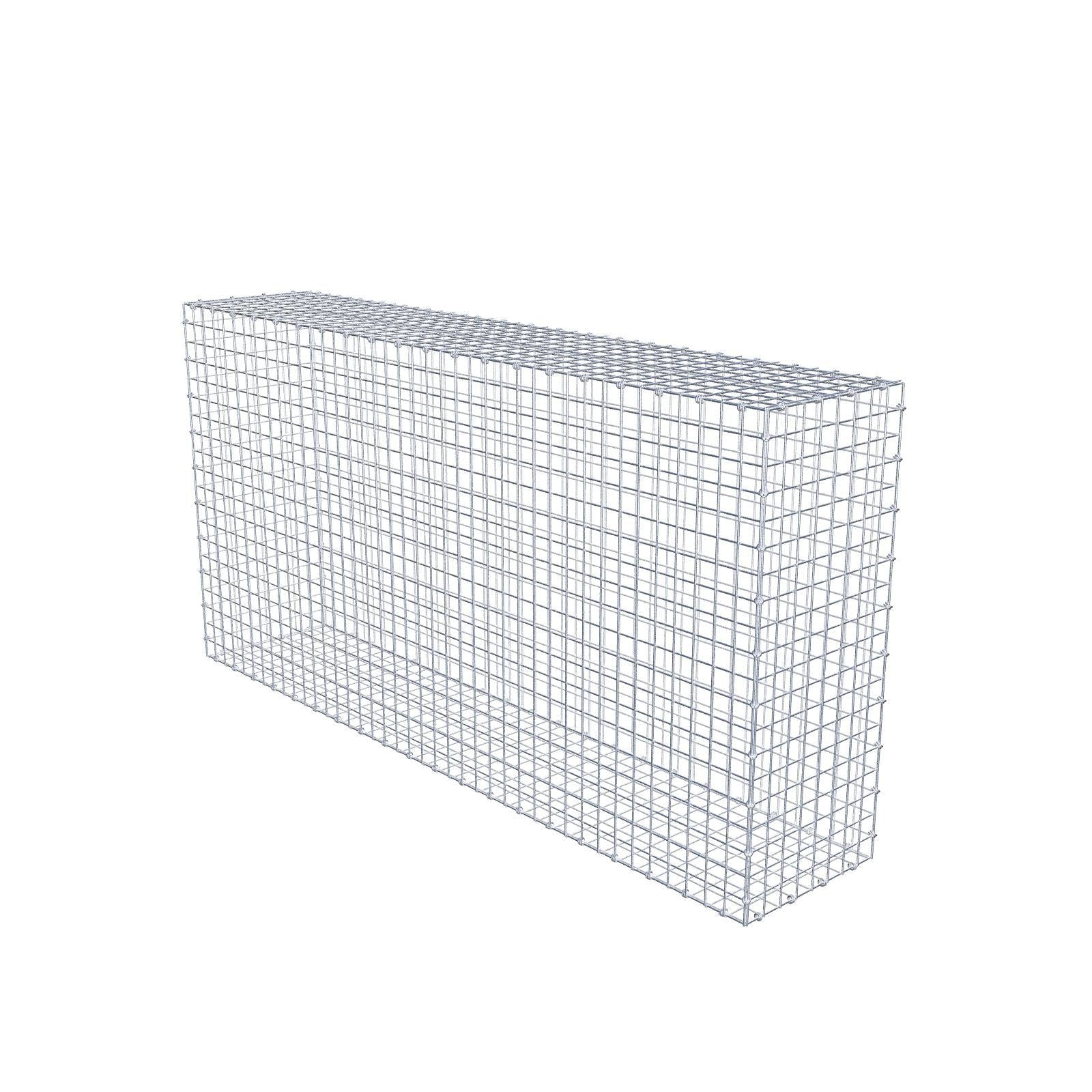 Gabion 200 cm x 100 cm x 40 cm (L x H x D), mesh size 5 x 5 cm, spiral ring