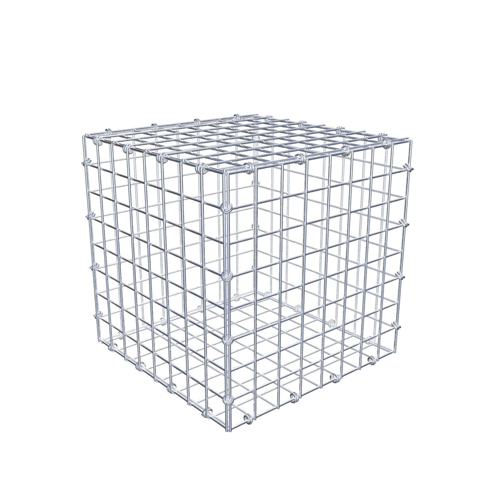 Gabion 40 cm x 40 cm x 40 cm (L x H x D), mesh size 5 x 5 cm, spiral ring