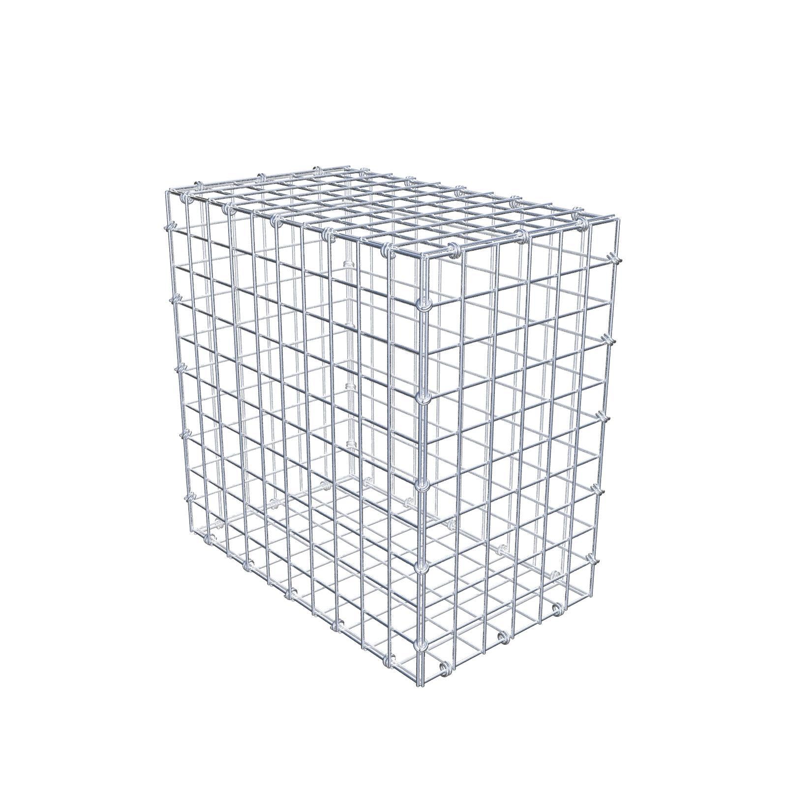 Gabbione 50 cm x 50 cm x 30 cm (L x H x P), maglia 5 x 5 cm, anello a spirale