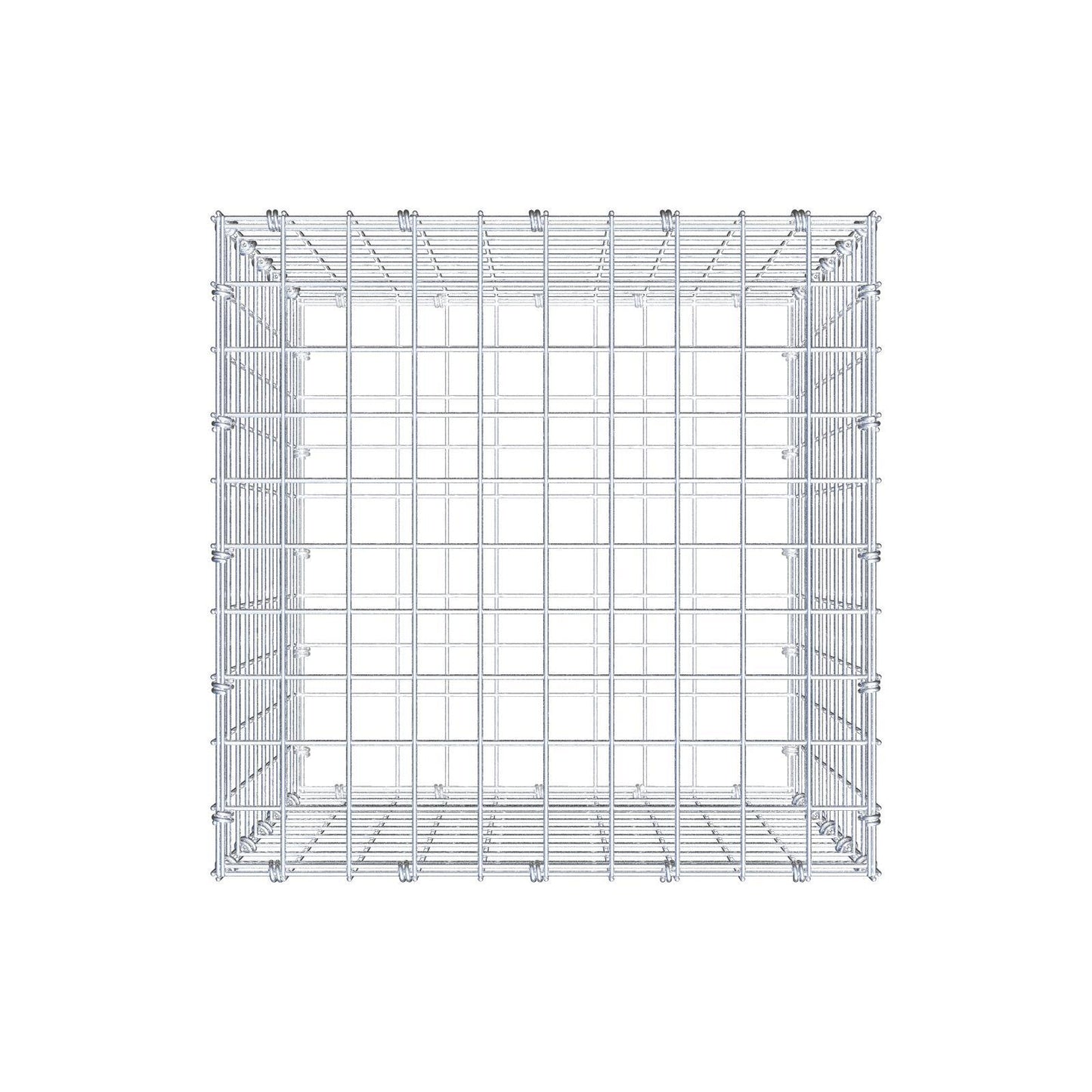 Gabion 50 cm x 50 cm x 50 cm (L x H x D), mesh size 5 x 5 cm, spiral ring