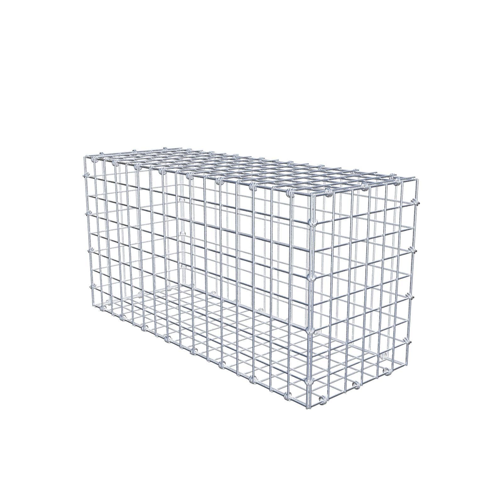 Gabion 80 cm x 40 cm x 30 cm (L x H x P), mailles 5 x 5 cm, anneau en spirale