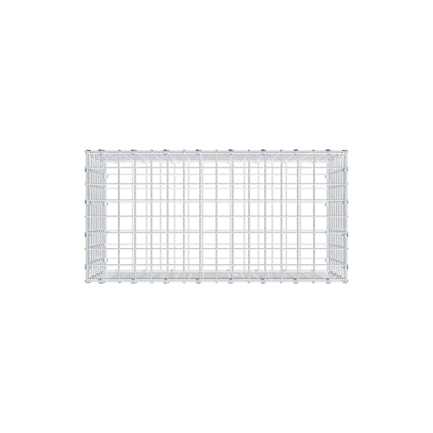 Gabion 80 cm x 40 cm x 40 cm (L x H x P), mailles 5 x 5 cm, anneau en spirale