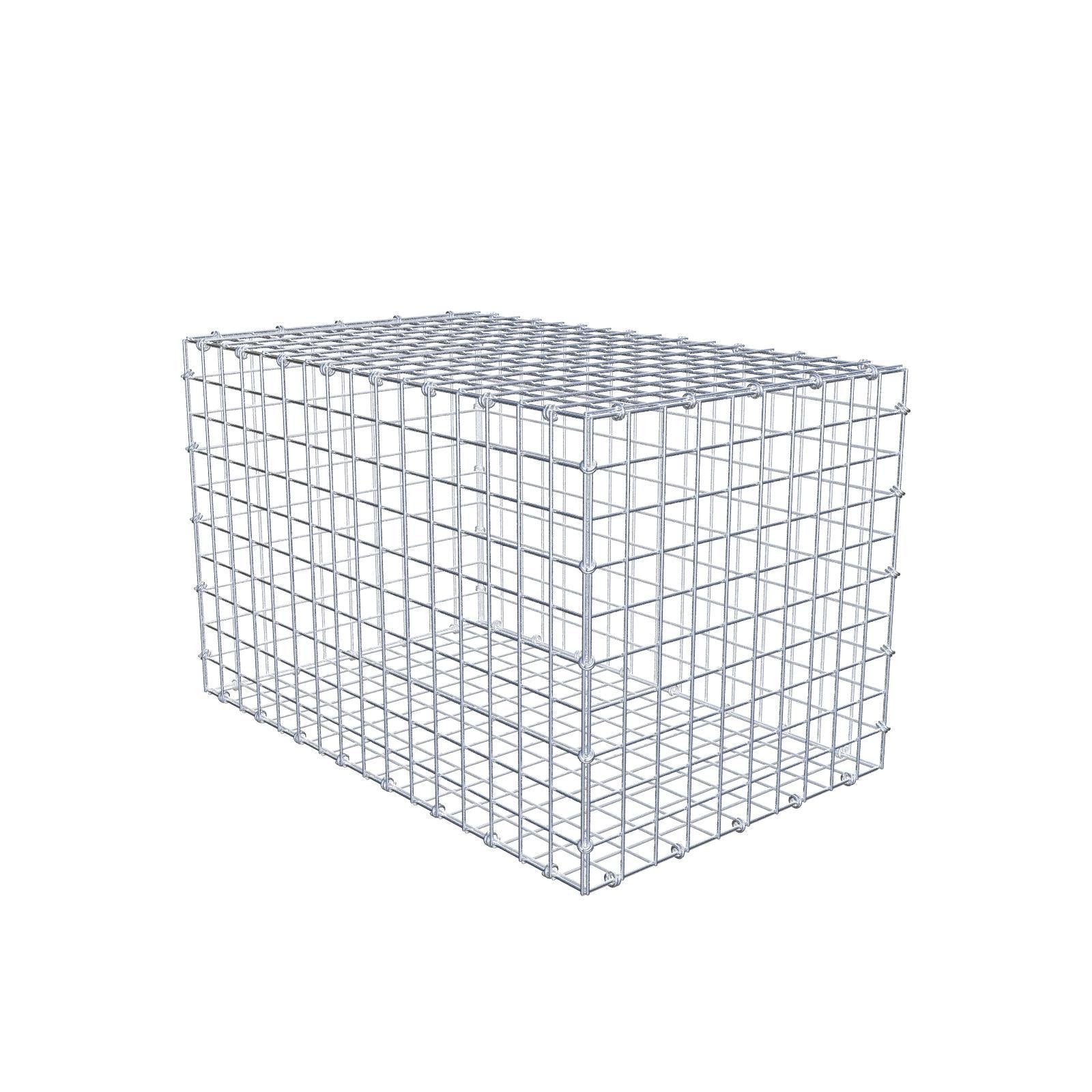 Gavión 80 cm x 50 cm x 50 cm (L x A x P), luz de malla 5 x 5 cm, anillo en espiral