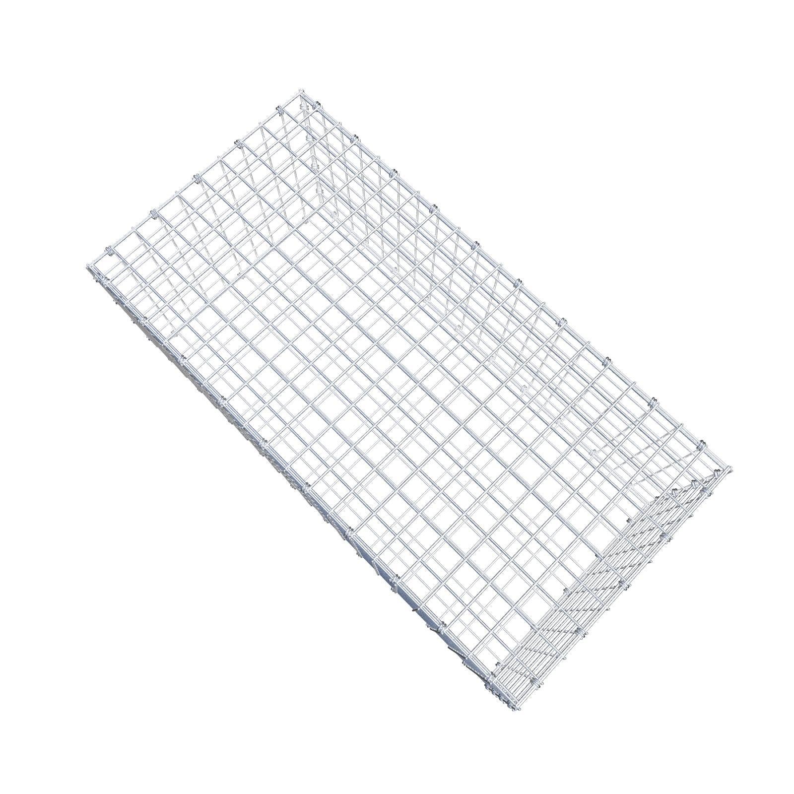 Gabião 100 cm x 40 cm x 50 cm (C x A x P), malhagem 5 x 5 cm, anel espiral