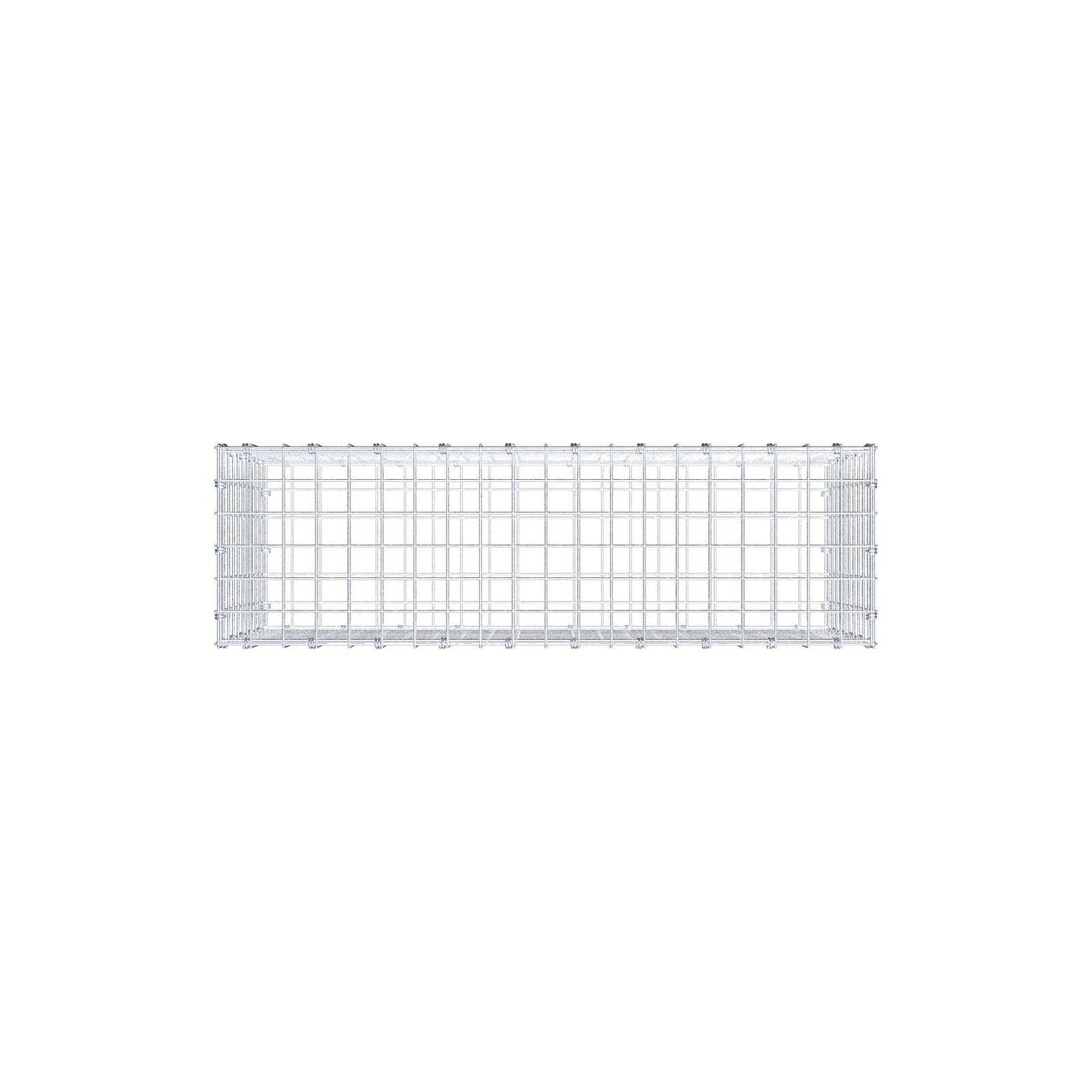 Gabion 100 cm x 50 cm x 30 cm (L x H x D), maskestørrelse 5 x 5 cm, spiralring