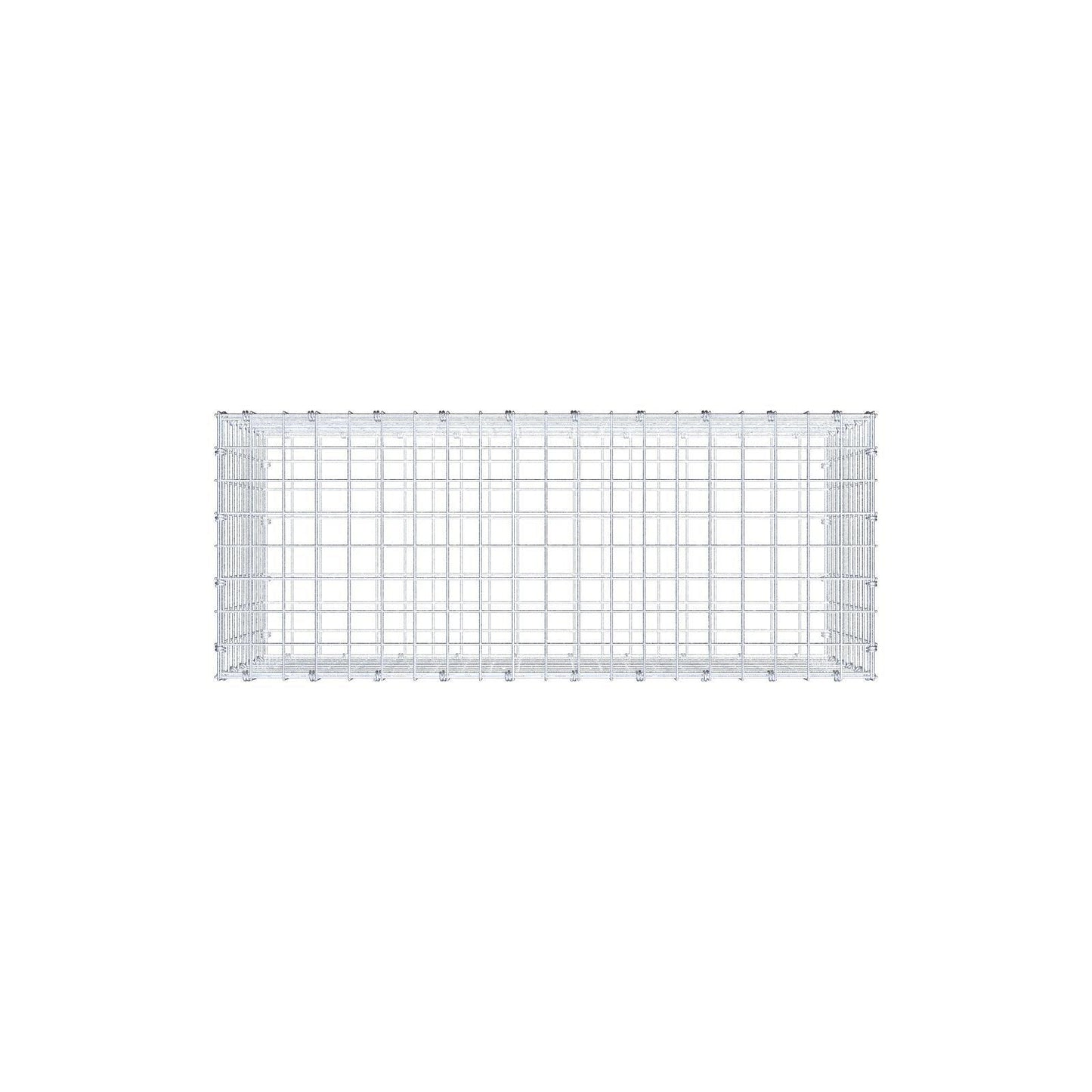 Gabion 100 cm x 50 cm x 40 cm (L x H x D), maskestørrelse 5 x 5 cm, spiralring