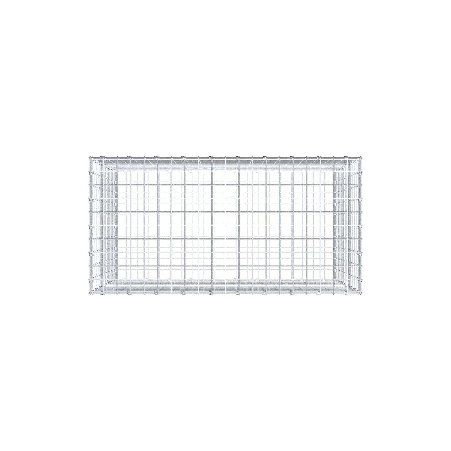 Gabion 100 cm x 70 cm x 50 cm (L x H x P), mailles 5 x 5 cm, anneau en spirale