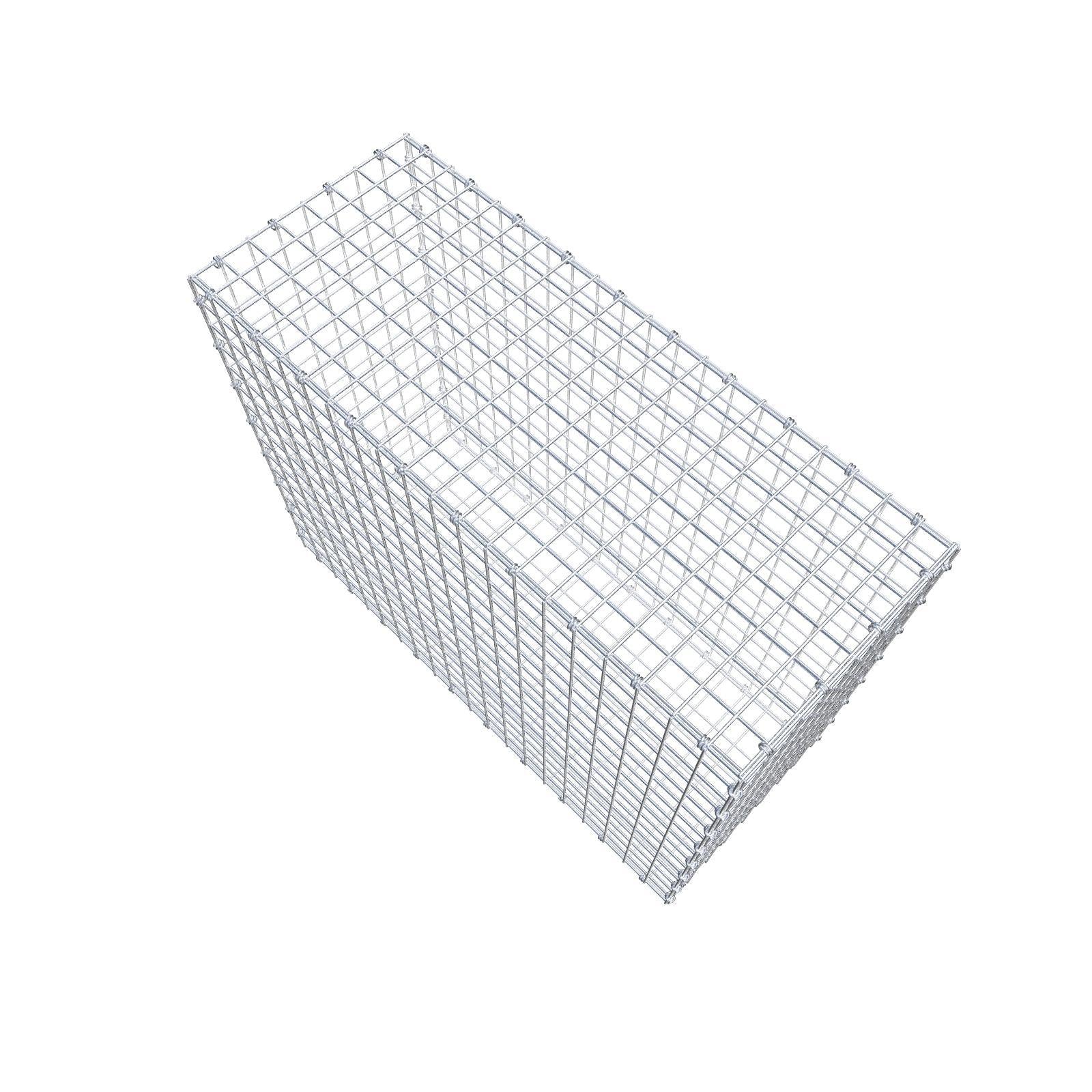Gabion 100 cm x 80 cm x 40 cm (L x H x D), mesh size 5 x 5 cm, spiral ring