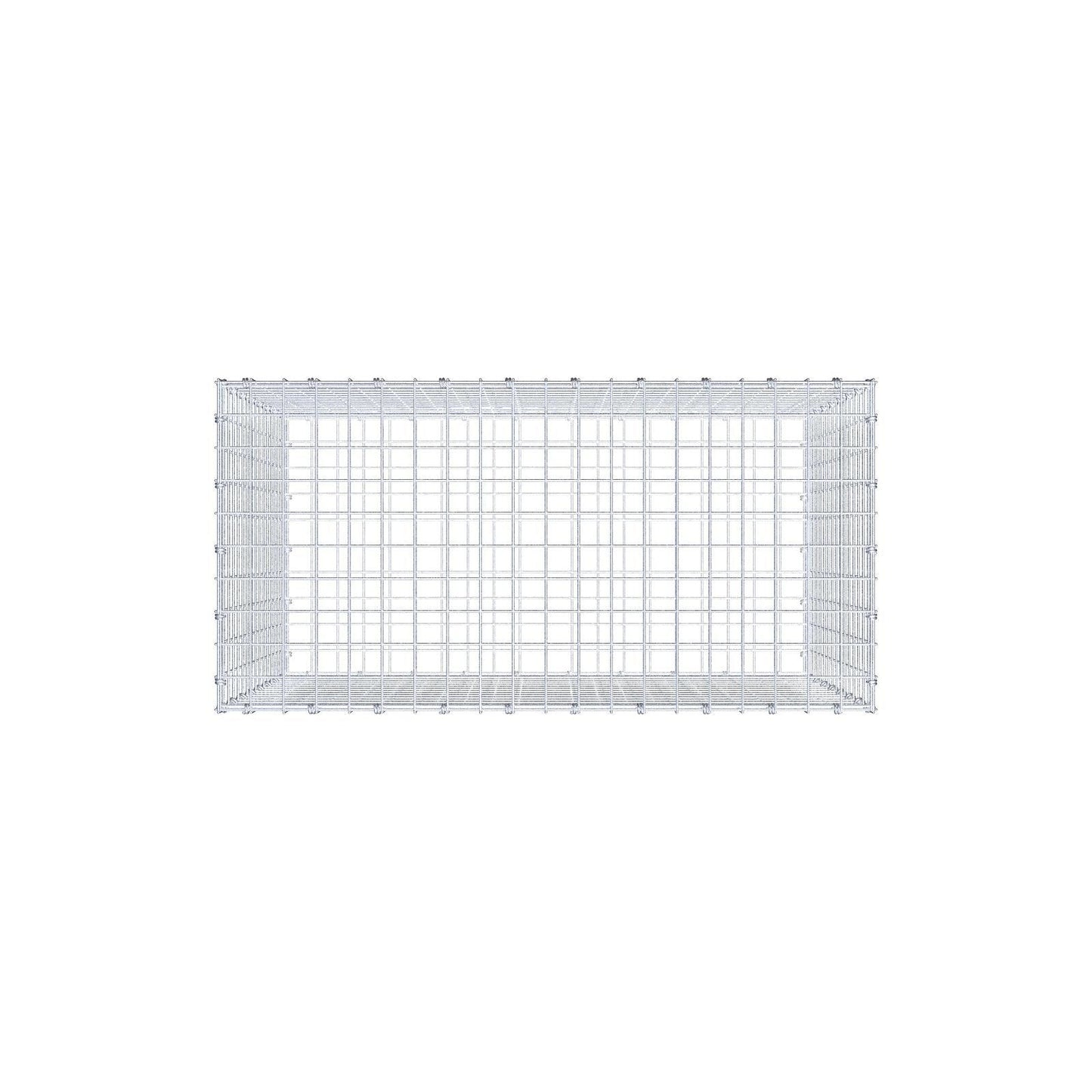 Gabion 100 cm x 80 cm x 50 cm (L x H x P), mailles 5 x 5 cm, anneau en spirale
