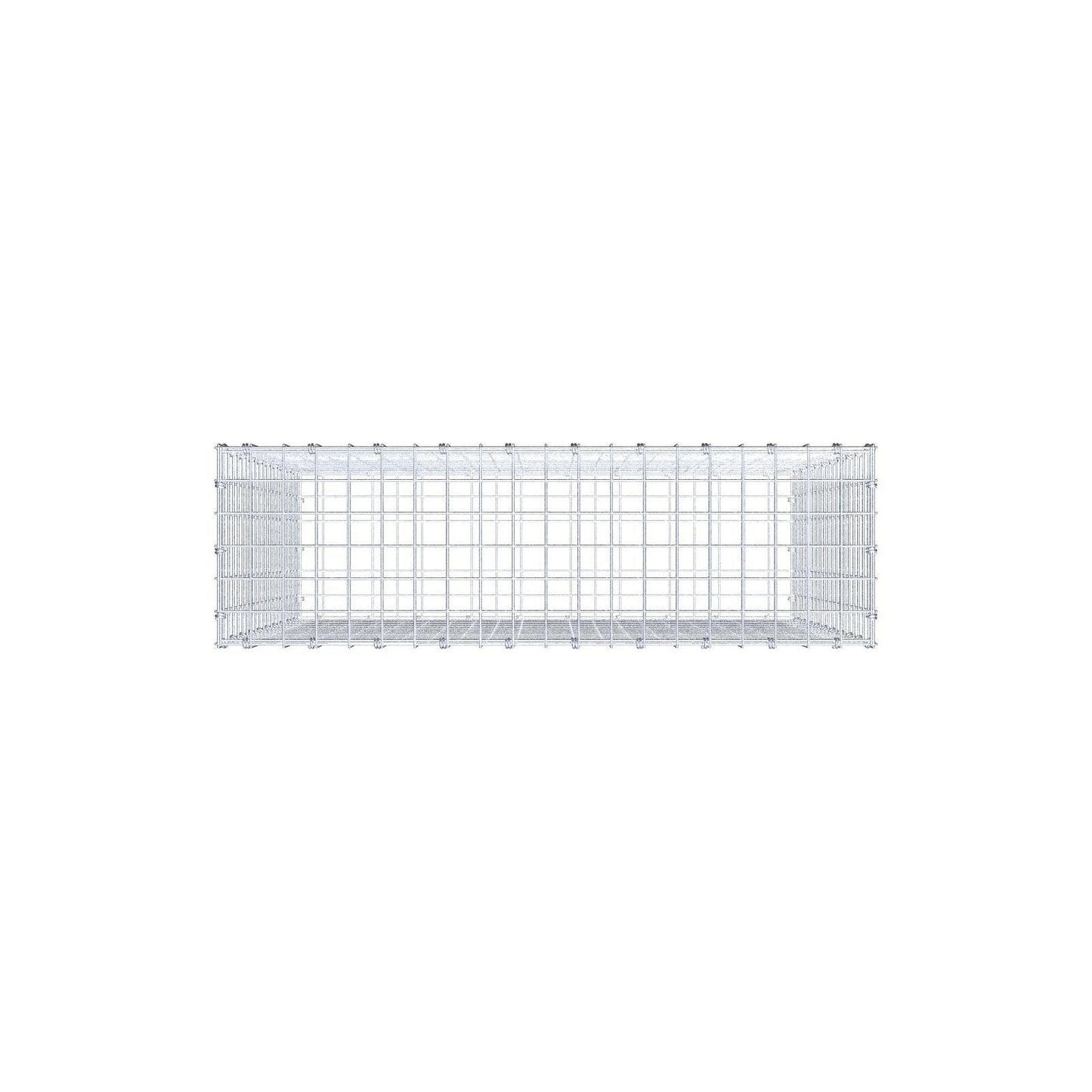 Gabion 100 cm x 100 cm x 30 cm (L x H x P), mailles 5 x 5 cm, anneau en spirale