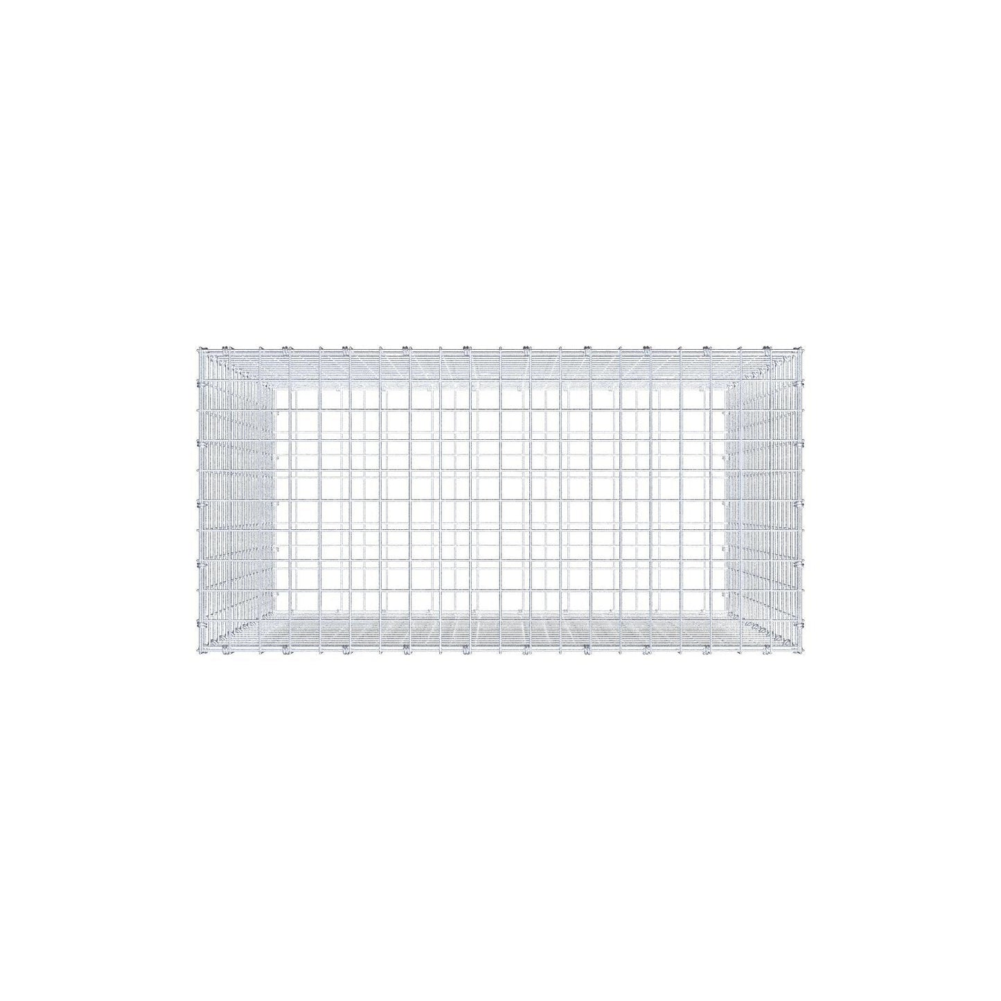 Gabion 100 cm x 100 cm x 50 cm (L x H x P), mailles 5 x 5 cm, anneau en spirale