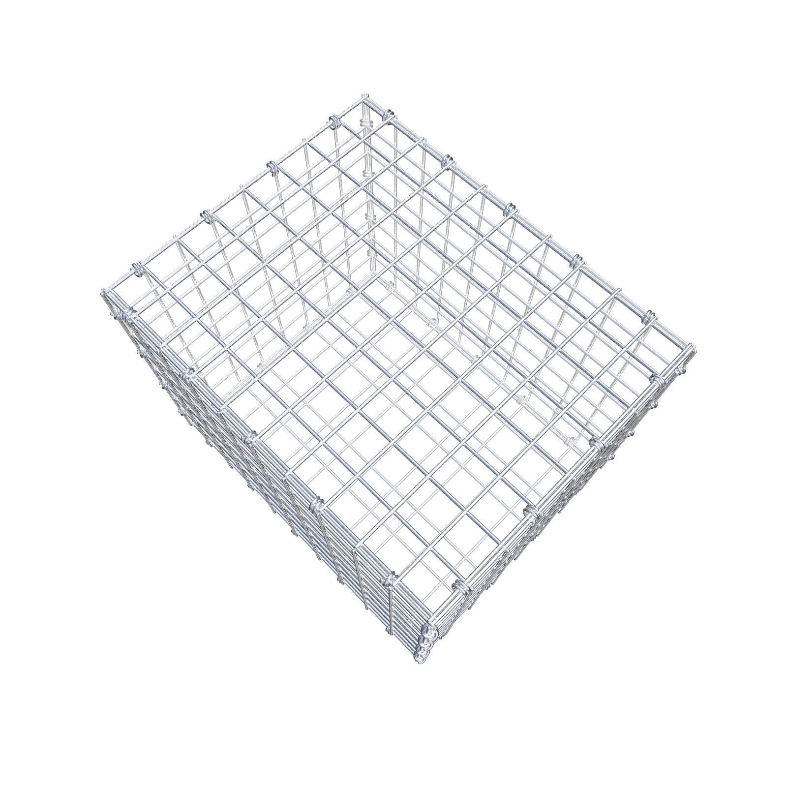 Gabion 50 cm x 40 cm x 40 cm (L x H x D), mesh size 5 x 5 cm, spiral ring