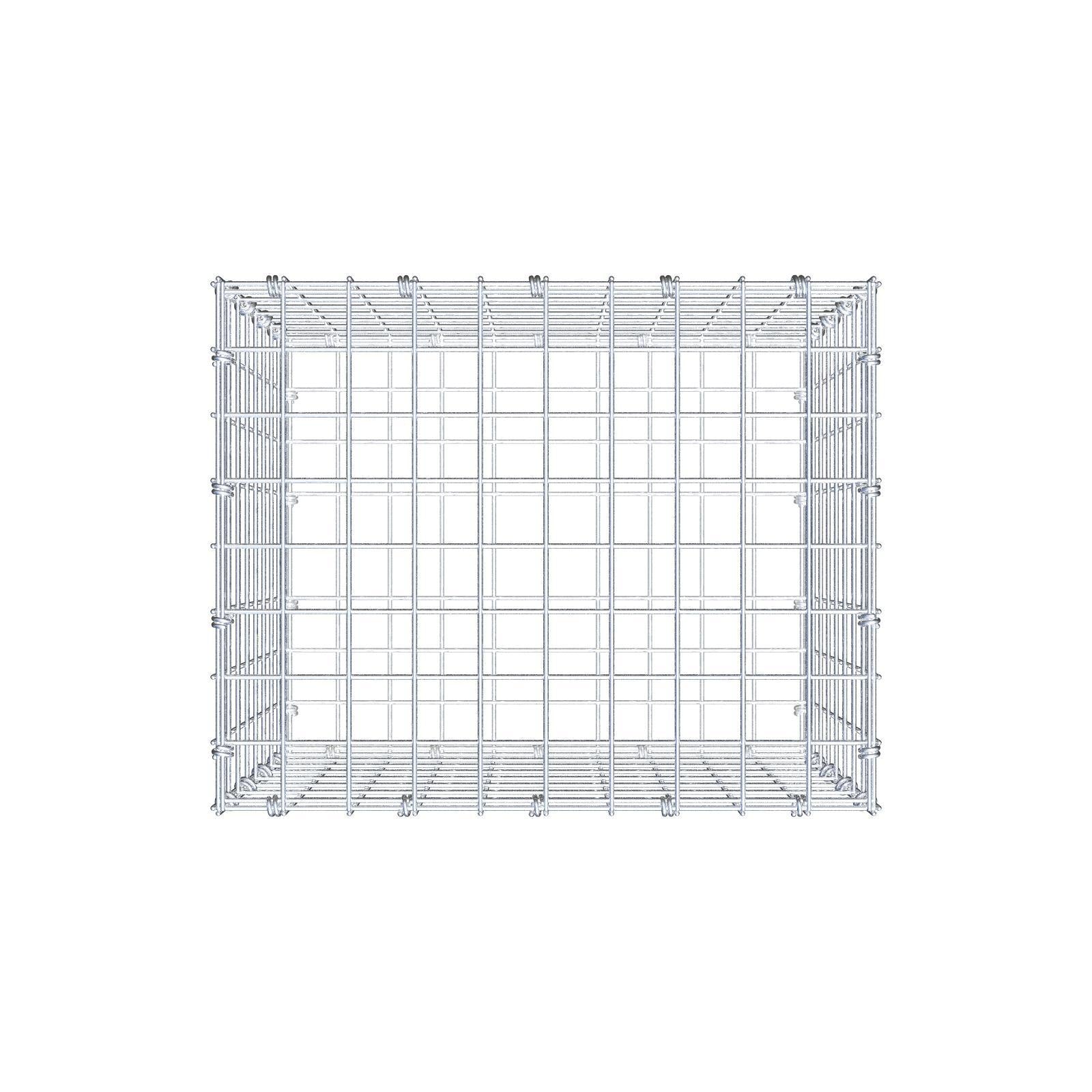Gabion 50 cm x 40 cm x 40 cm (L x H x D), mesh size 5 x 5 cm, spiral ring