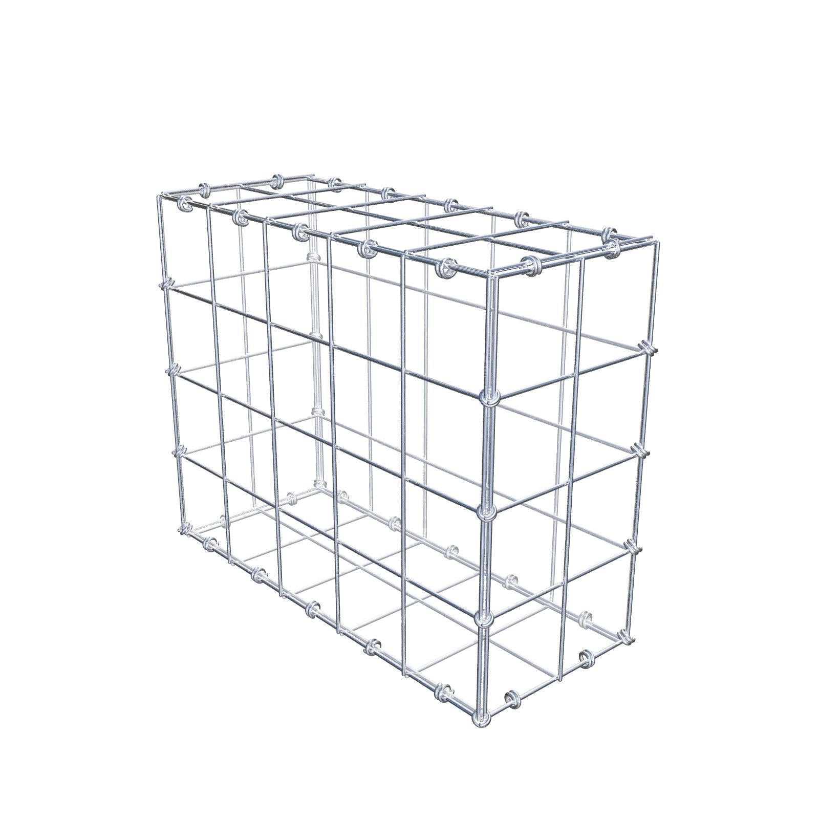 Gabion 50 cm x 40 cm x 20 cm (L x H x P), mailles 10 x 10 cm, anneau en spirale