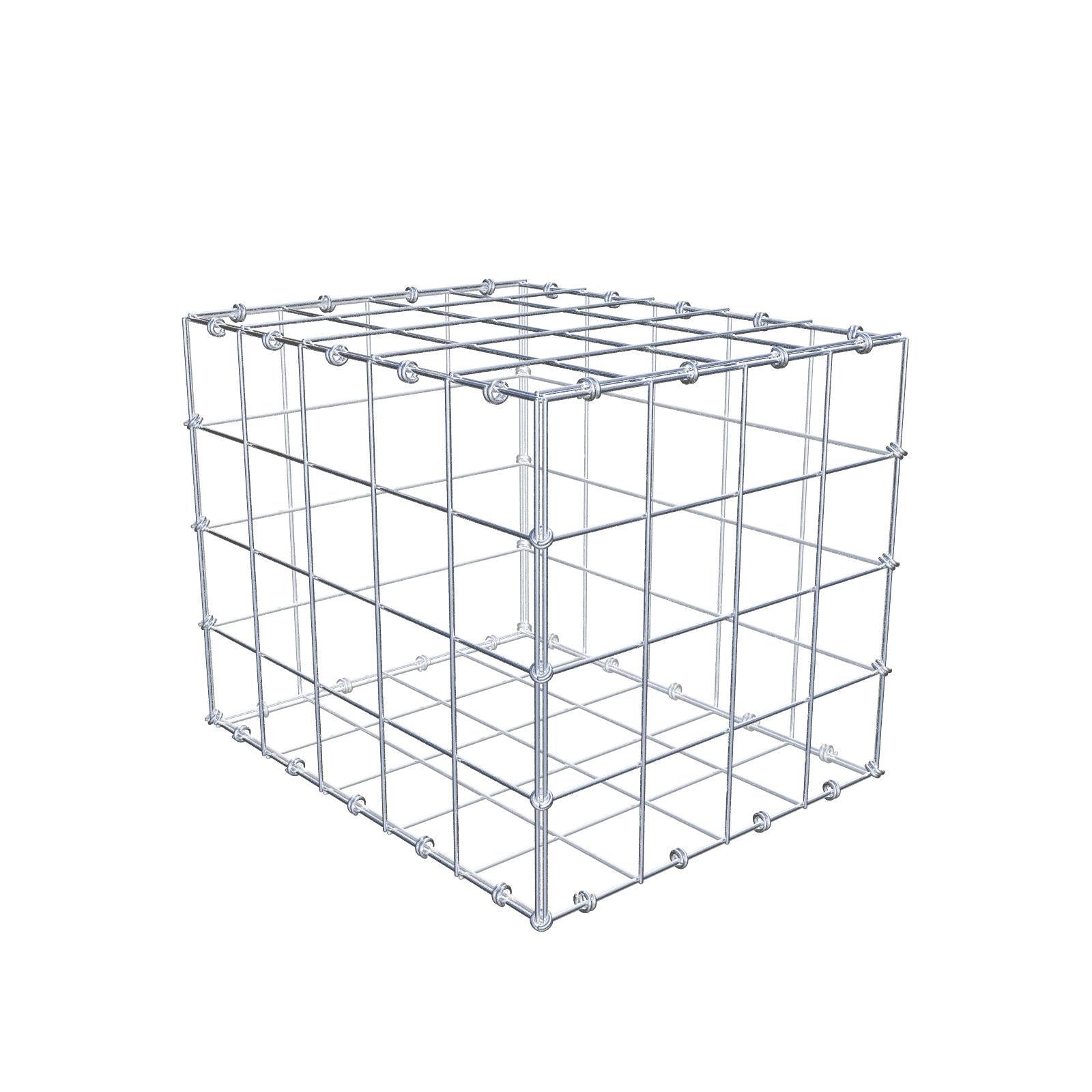 Gabion 50 cm x 40 cm x 40 cm (L x H x D), maskstorlek 10 x 10 cm, spiralring