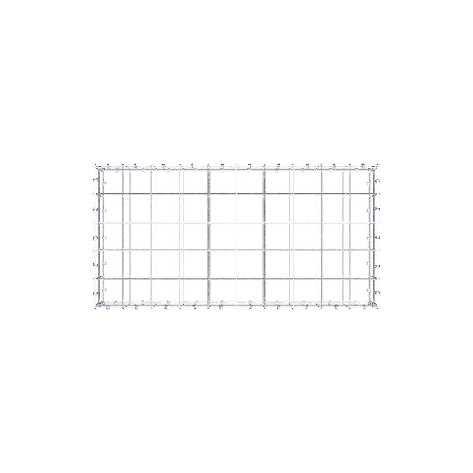 Gabion 100 cm x 20 cm x 50 cm (L x H x P), mailles 10 x 10 cm, anneau en spirale