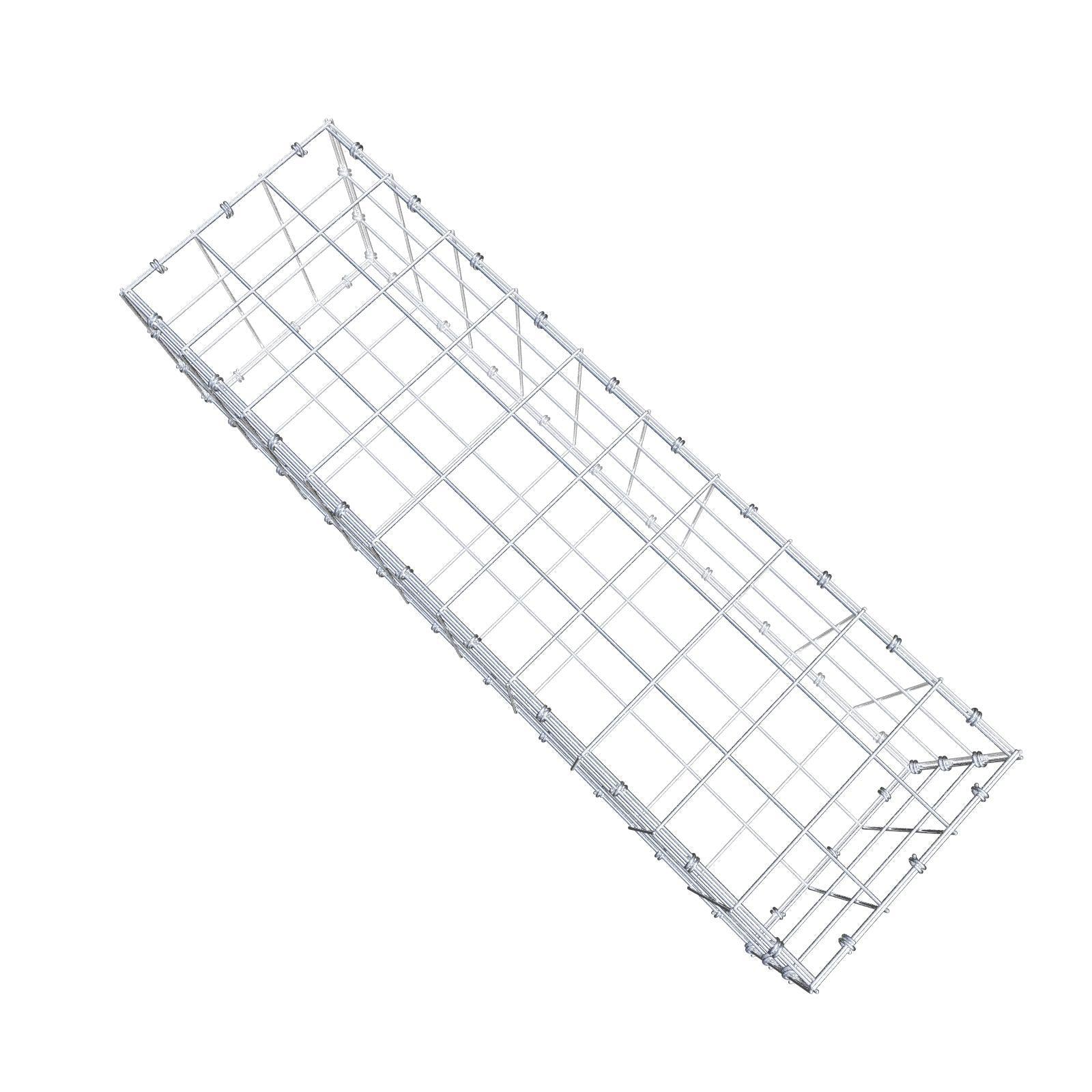 Gabion 100 cm x 30 cm x 30 cm (L x H x D), maskstorlek 10 x 10 cm, spiralring